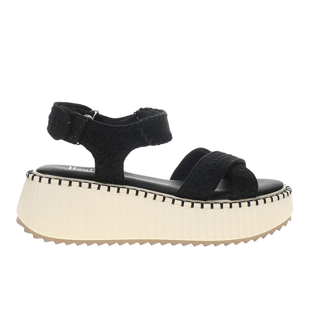 Corkys Total Catch Platform Womens Black Casual Sandals 41-0421-BLCK