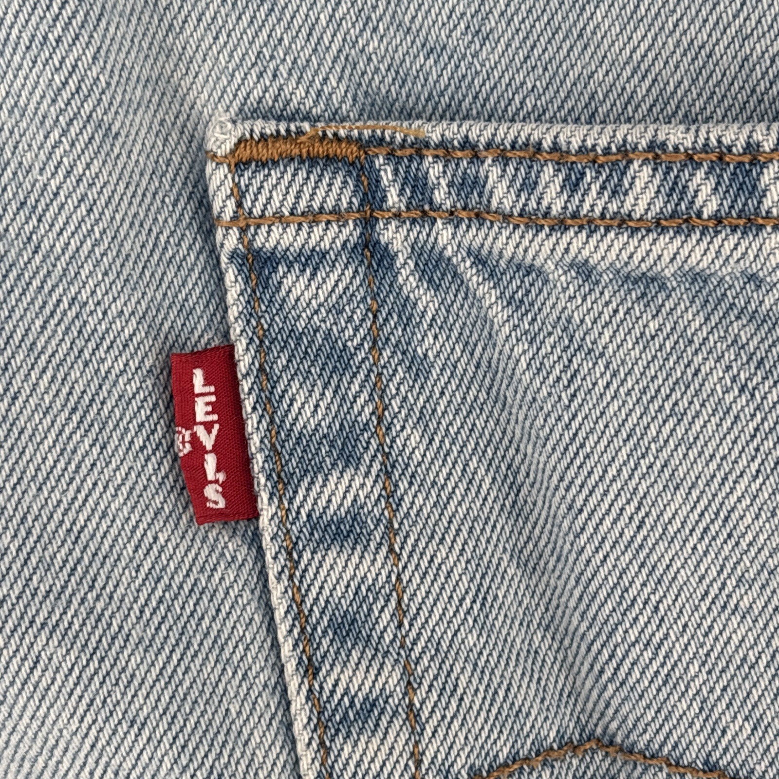 Levi’s Jeans Womens 31 Dad Baggy Mid Rise Light Blue Wide Leg Big E Remake 32×28