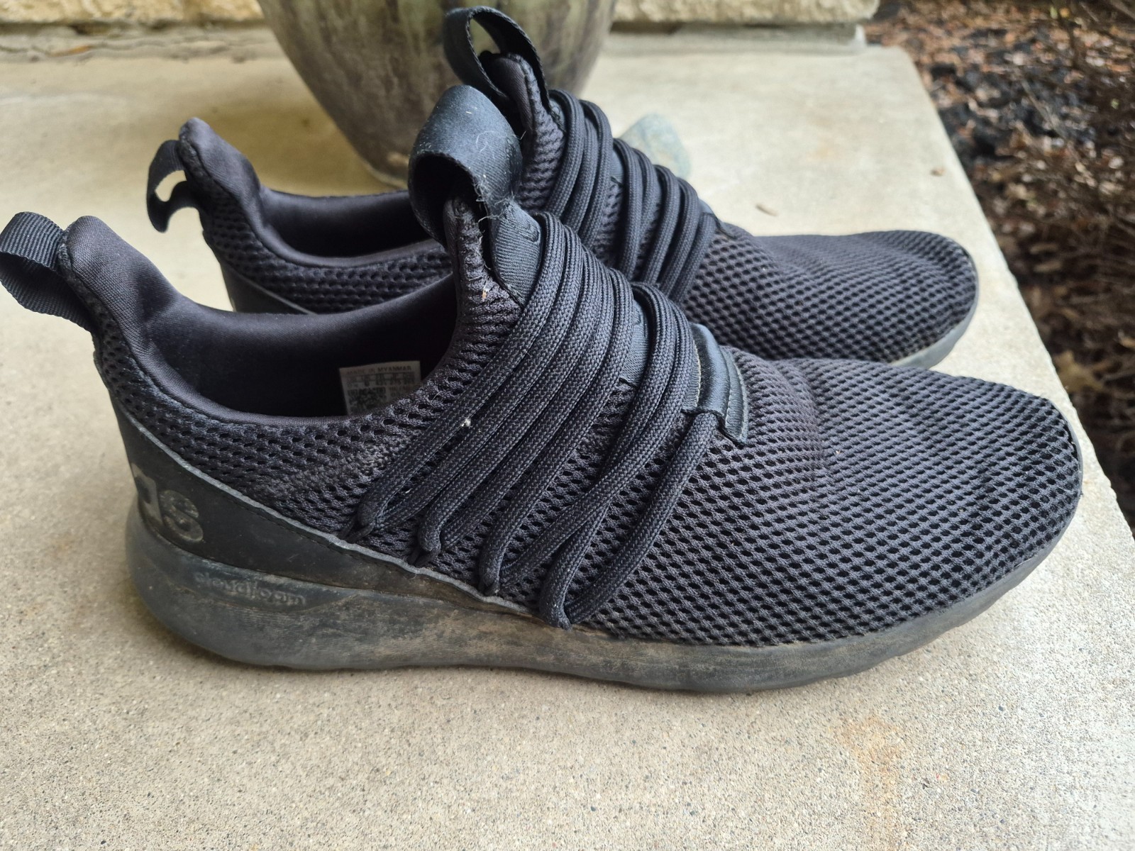 Adidas Lite Racer Adapt Slip On Running Shoes Used 9.5