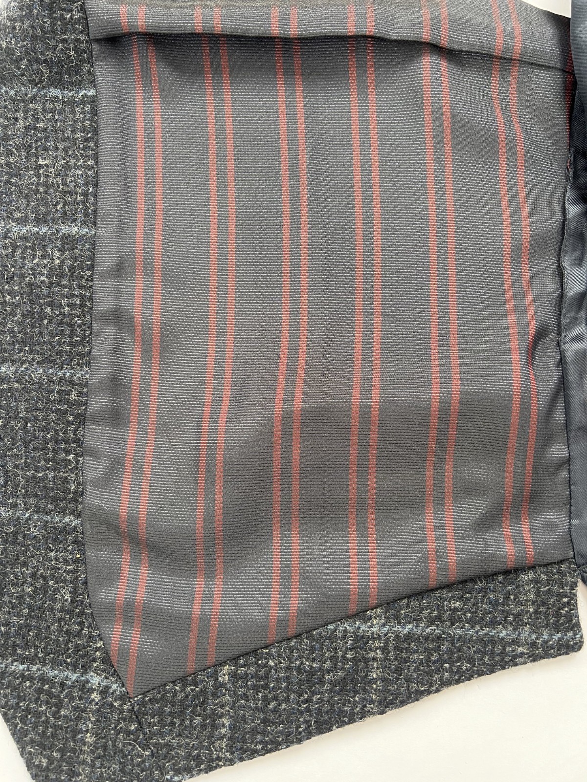 Hackett Checked 100% Wool Tweed Waistcoat With College Stripe RRP £250 Size 38″