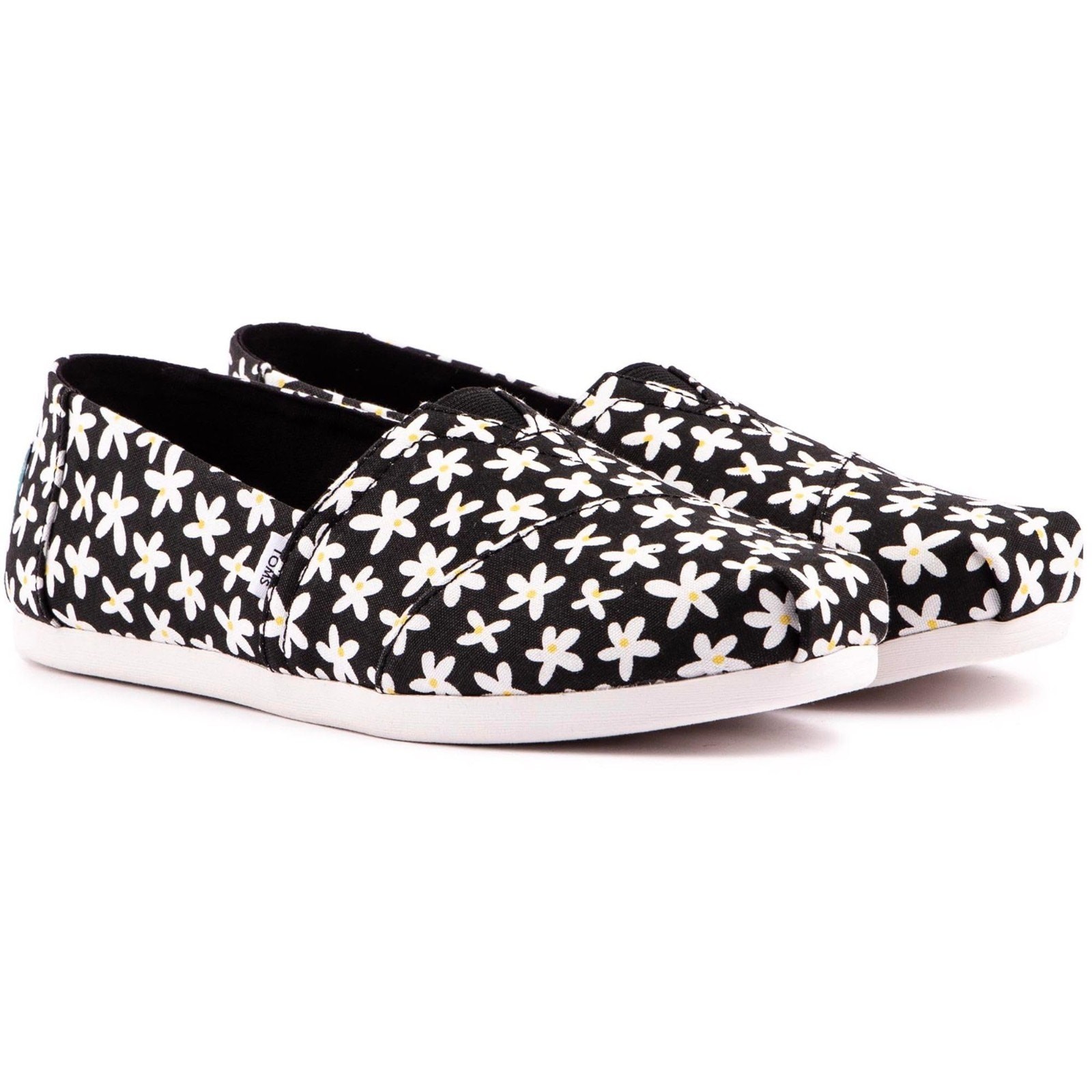 Toms Alpargata daisies comfort casual summer flats New Size 8