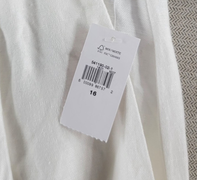 Gap Womens Pants Linen Pleated Wide Leg NEW Size 16 Off White Resort Beach