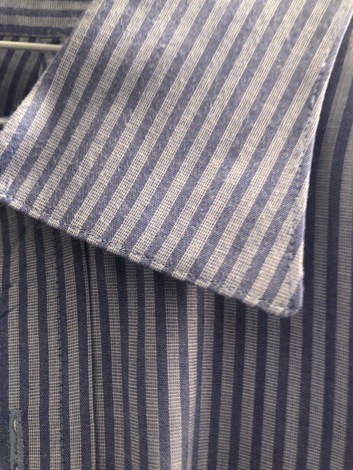 corporate image Men’s Button-down Long Sleeve Shirt size L, Blue And Light Blue