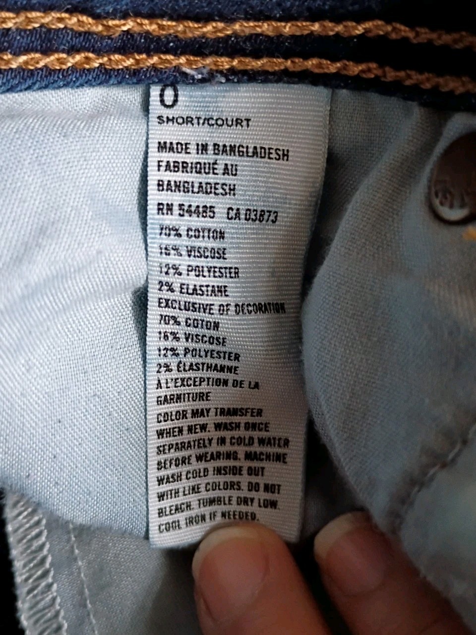 American Eagle Kick Boot Blue Denim Jeans Stretch Button Zip Medium Wash Size 0