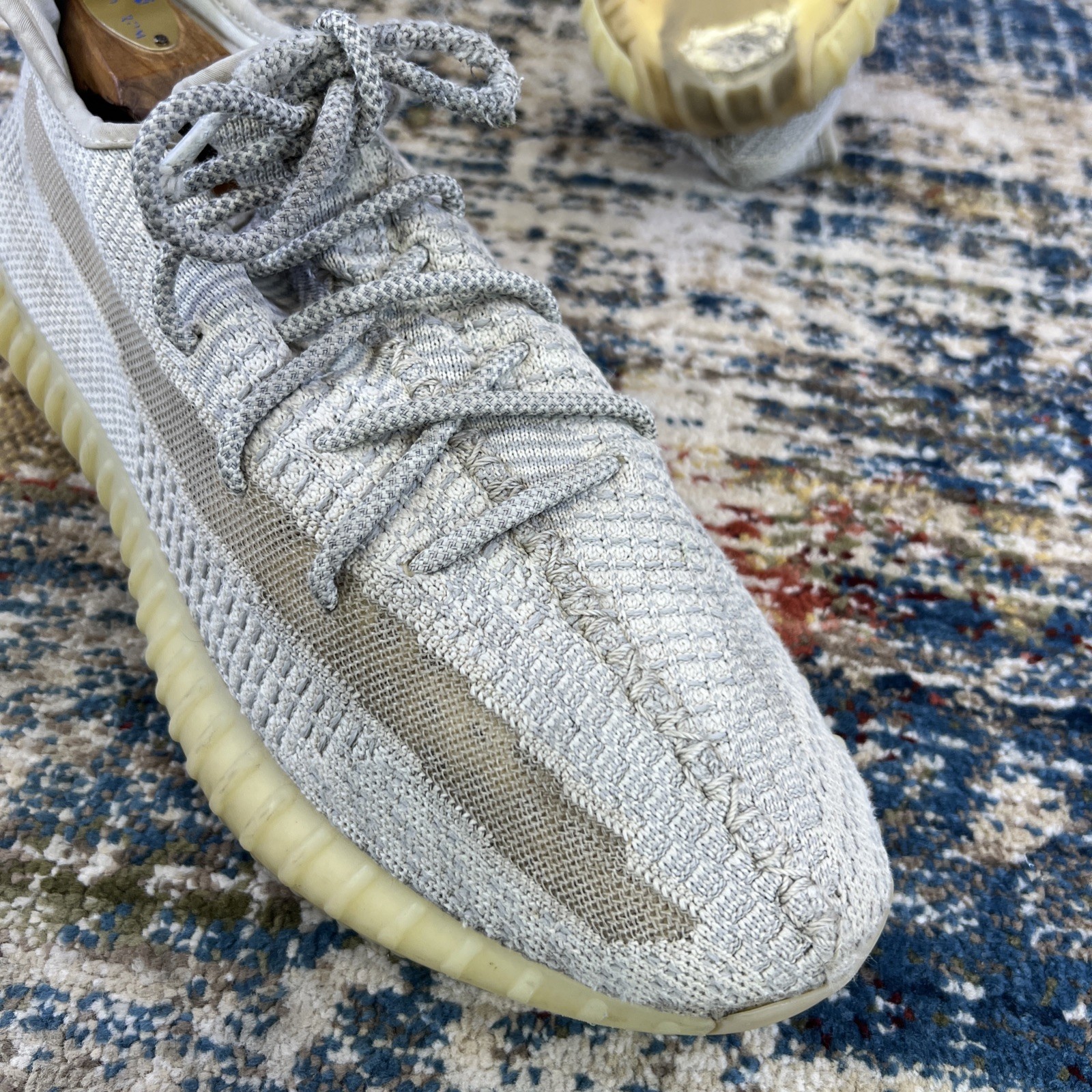 Adidas Yeezy Boost 350 V2 Lundmark Non-Reflective Men’s Sz 11 White Tan