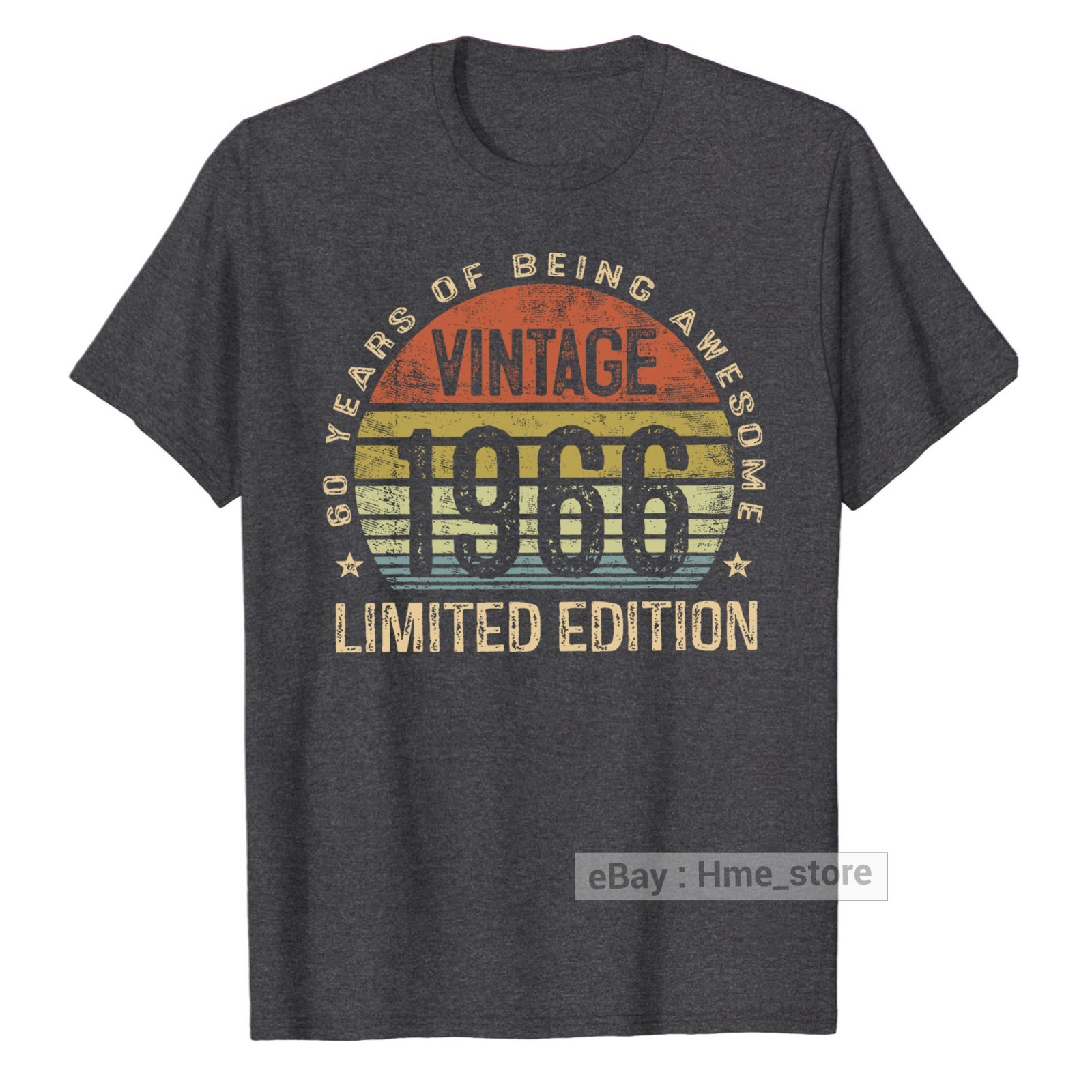 Vintage 1964 Birthday 60 Years Old Of Being Awesome T-Shirt 60th Bday Tee Gifts