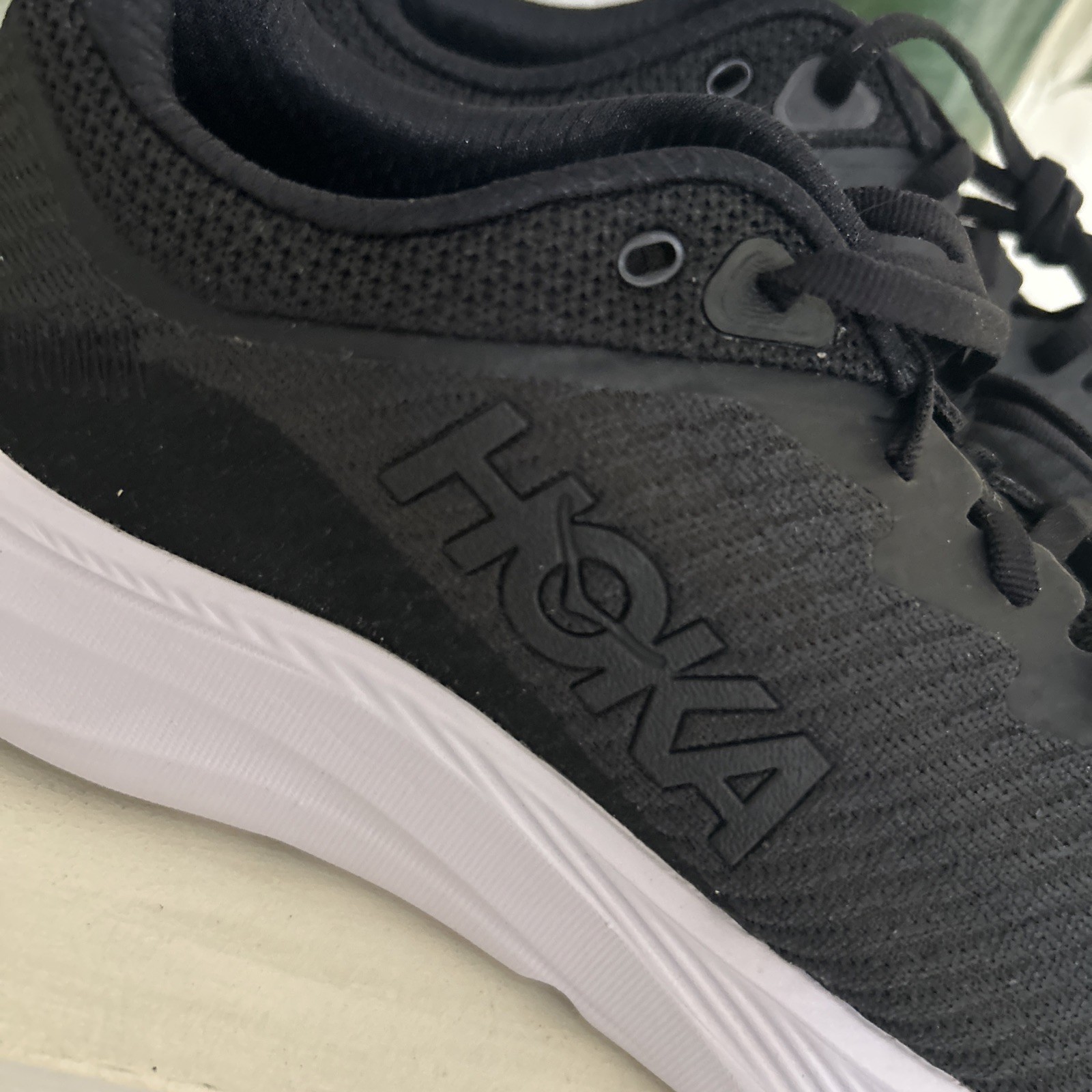 Hoka One One HOKA Solimar Black White Women’s Size 9.5 D WIDE NIB