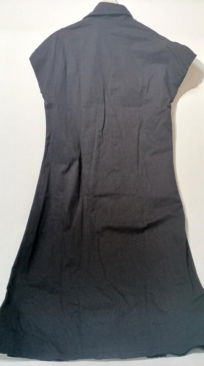 Y’S Cotton Twill Garment Dye French Dress Women’s M Size 50in Length