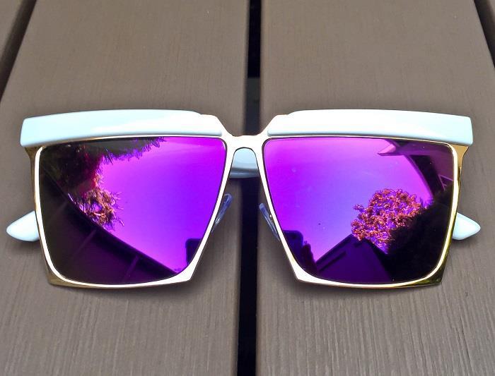 Oversized ROCK STAR Metal Frame Brow Bar Aviator Large Fashion Sunglasses 3873 L