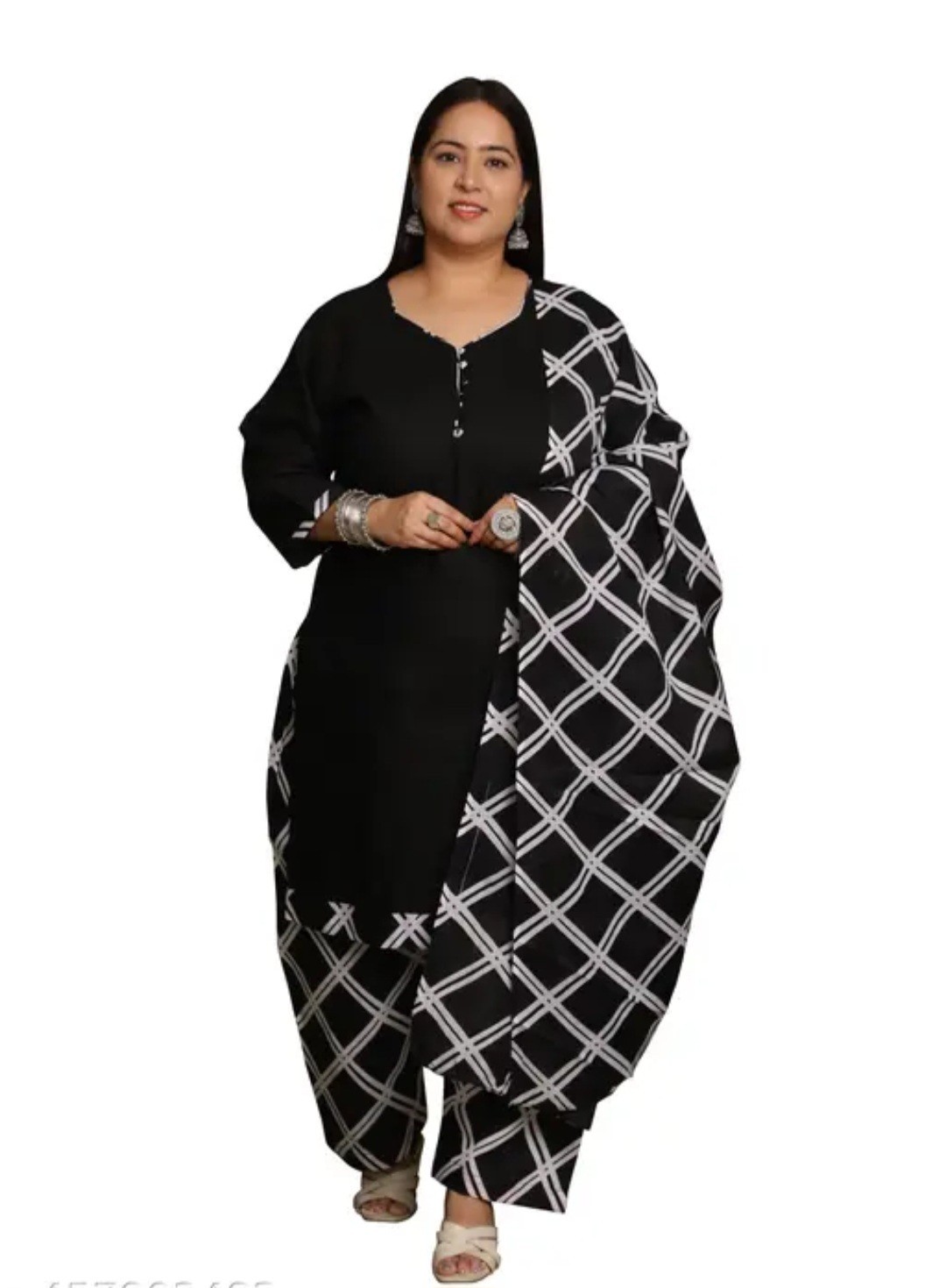 Women Plus Size Cotton Printed Suit Set. Size S To 10XL .
