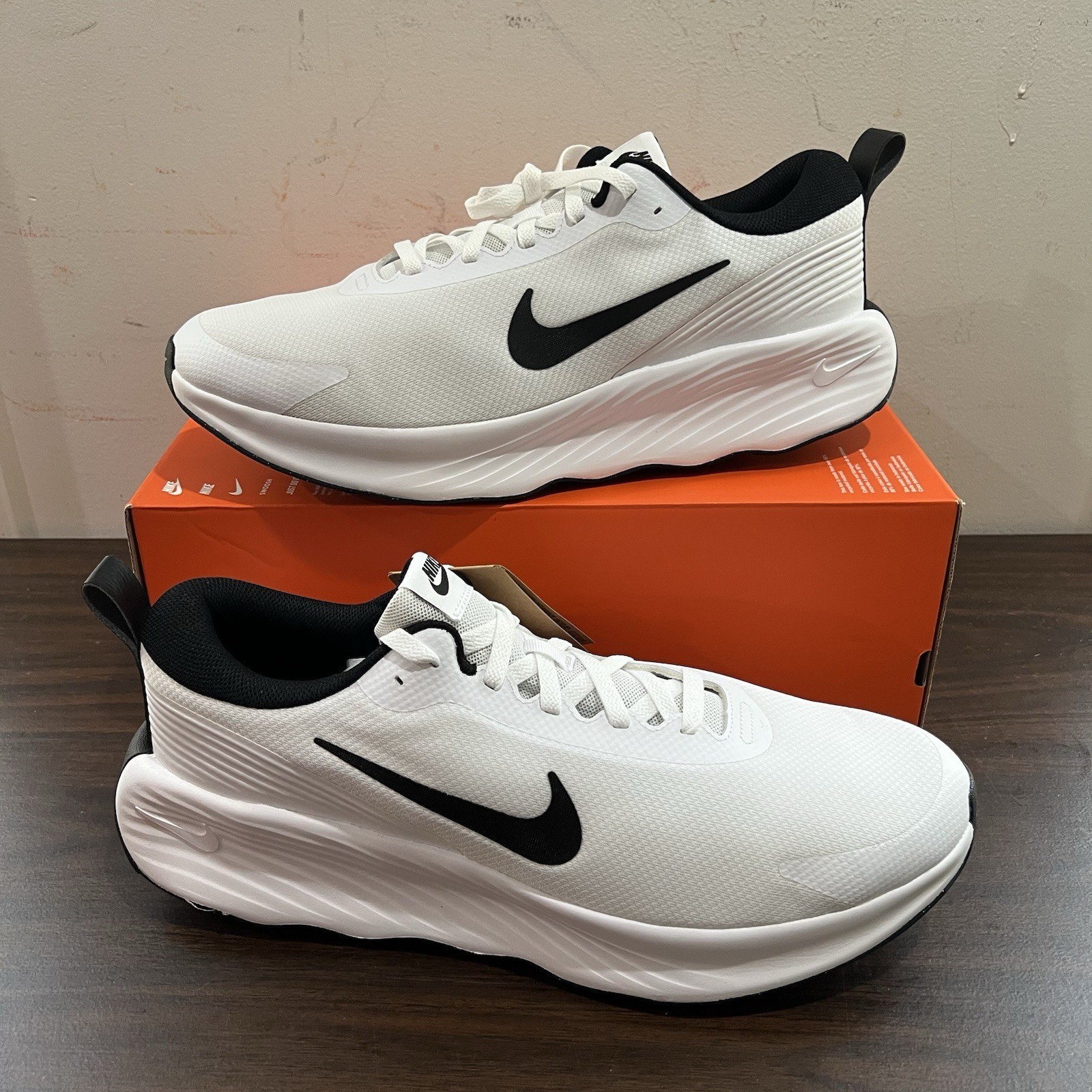 Nike Men’s Promina Walking Running shoes White Black Size 15 FV5285 101
