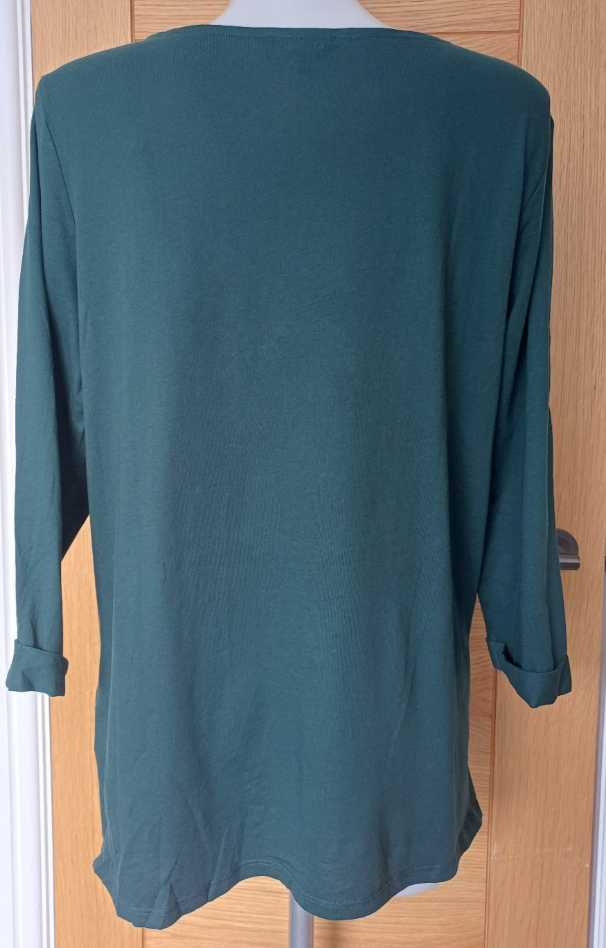 New EX Store Next Size 8 20 Womens Maternity Tunic Style Top Dark Green