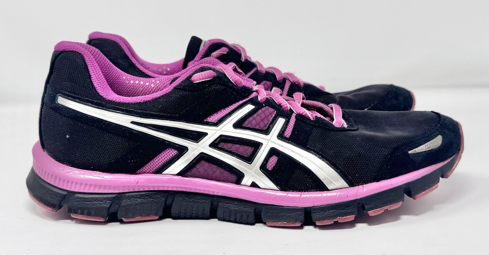 Women’s Asics Gel-Blur33 Black Lighting Magenta Running Shoes T1H8N sz 9