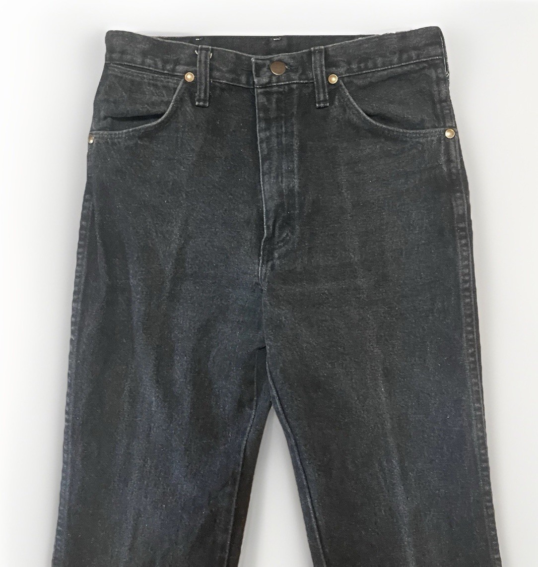 Vintage 90s USA Wrangler 936BLK Cowboy Cut Black Jeans Men ACTUAL 30×32 Slim Fit