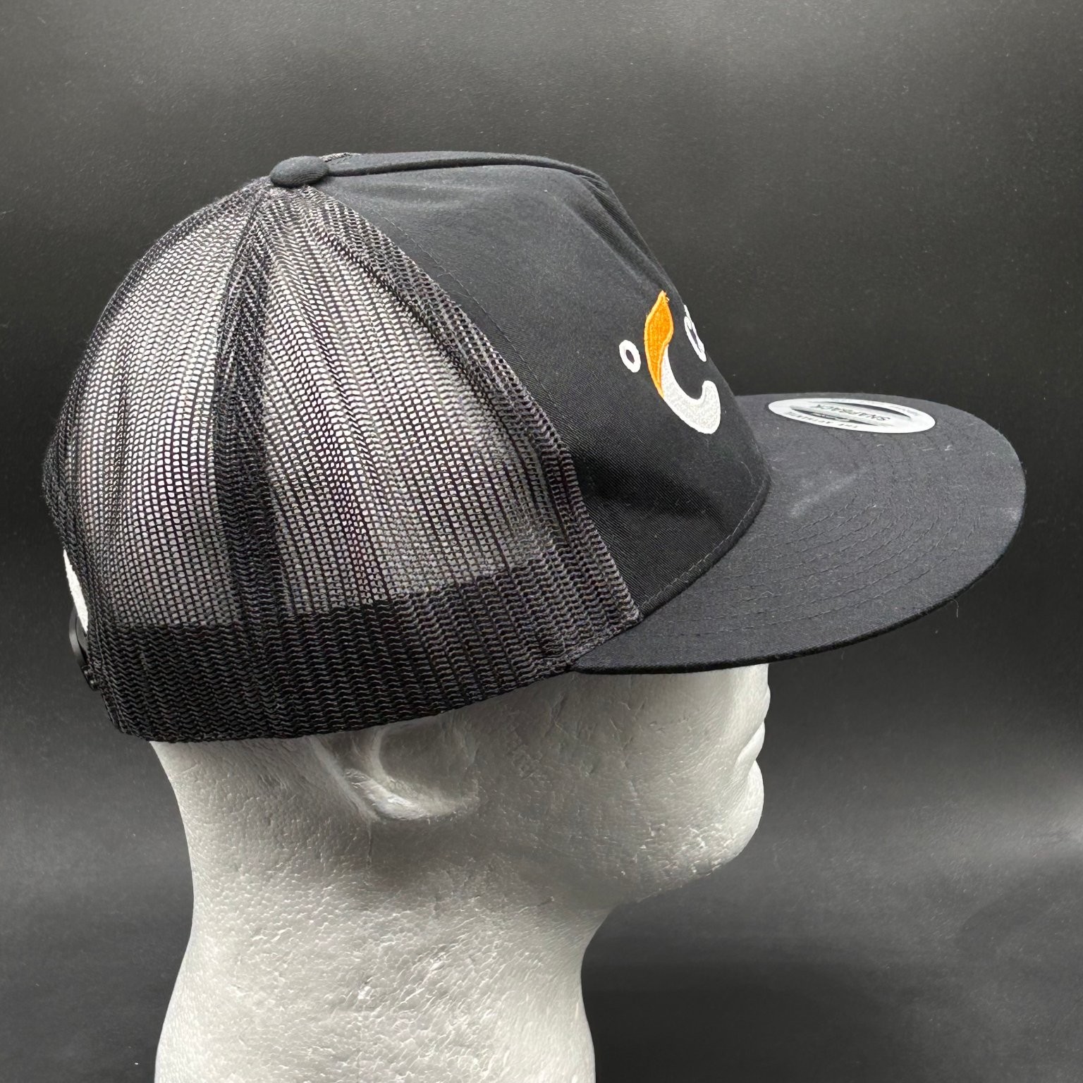 Celsius Live Fit Mesh Snapback Hat Men’s Black Classic Logo Trucker