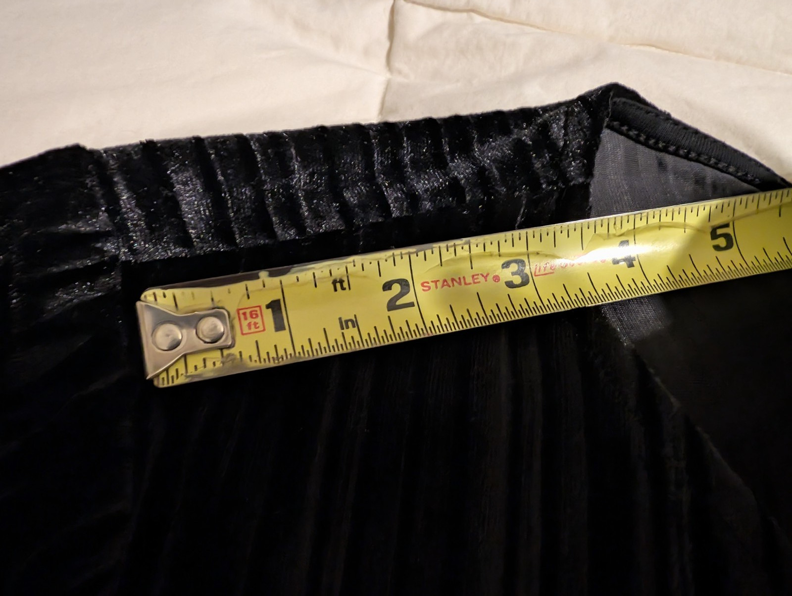 J. Jill Wearever Collection size M Velvety Velour Black / Black Striped Top NWT