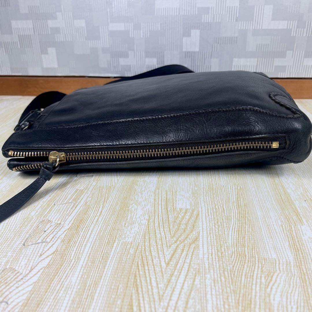 Vivienne Westwood Black Orb Leather Crossbody Shoulder Bag Adjustable Authentic