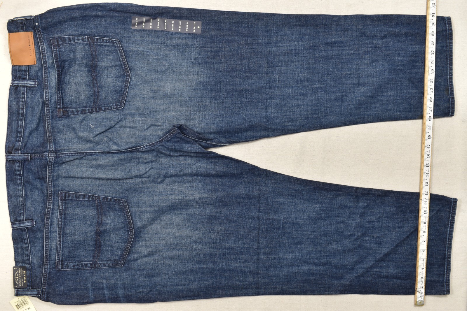 Lucky Brand Men’s 181 Relaxed Straight BIG 54×32 Blue 100% Cotton Jeans NEW
