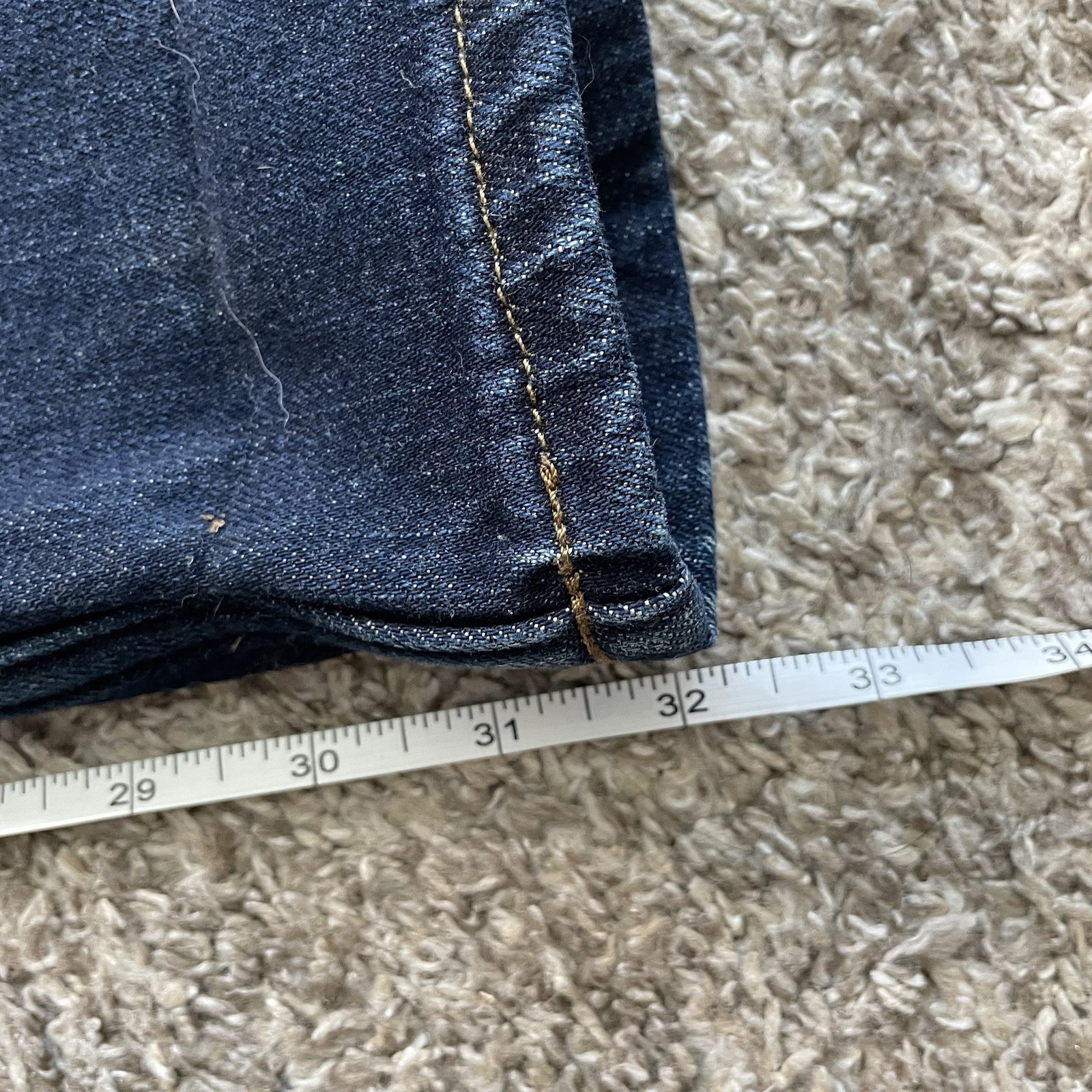 Carhartt Flannel Fleece Lined Jeans Womens 4 Blue Original Straight Stretch 1574