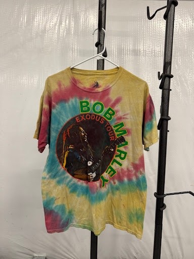 Bob Marley Exodus Tour Tie-Dye Shirt – Zion Rootswear – Rasta – Size Large