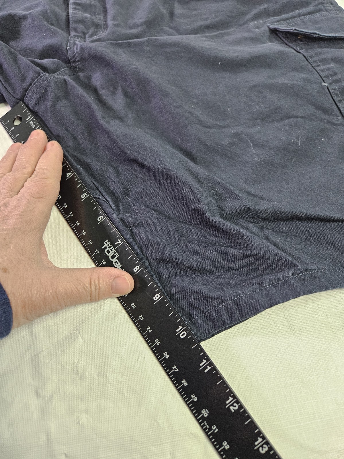 Wrangler Riggs Workwear Carpenter Short Men 44×10.5″ Blue Hammer Loop Canvas