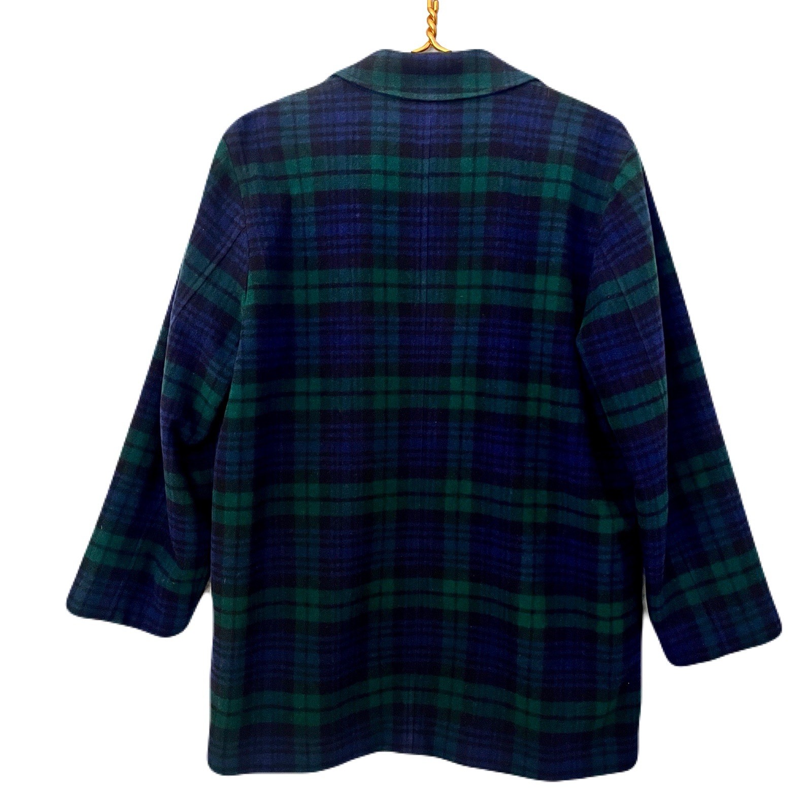 Vintage Ralph Lauren Wool Cashmere Blend Blackwatch Plaid Jacket, Size M