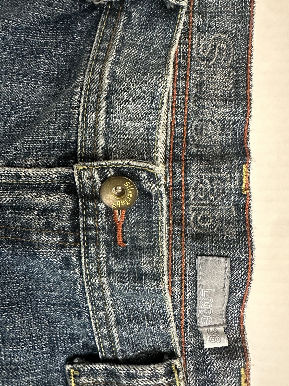 Vintage Levi’s SilverTab Loose Fit Jeans Mens 38×32 Blue Grunge Y2K 445459-820