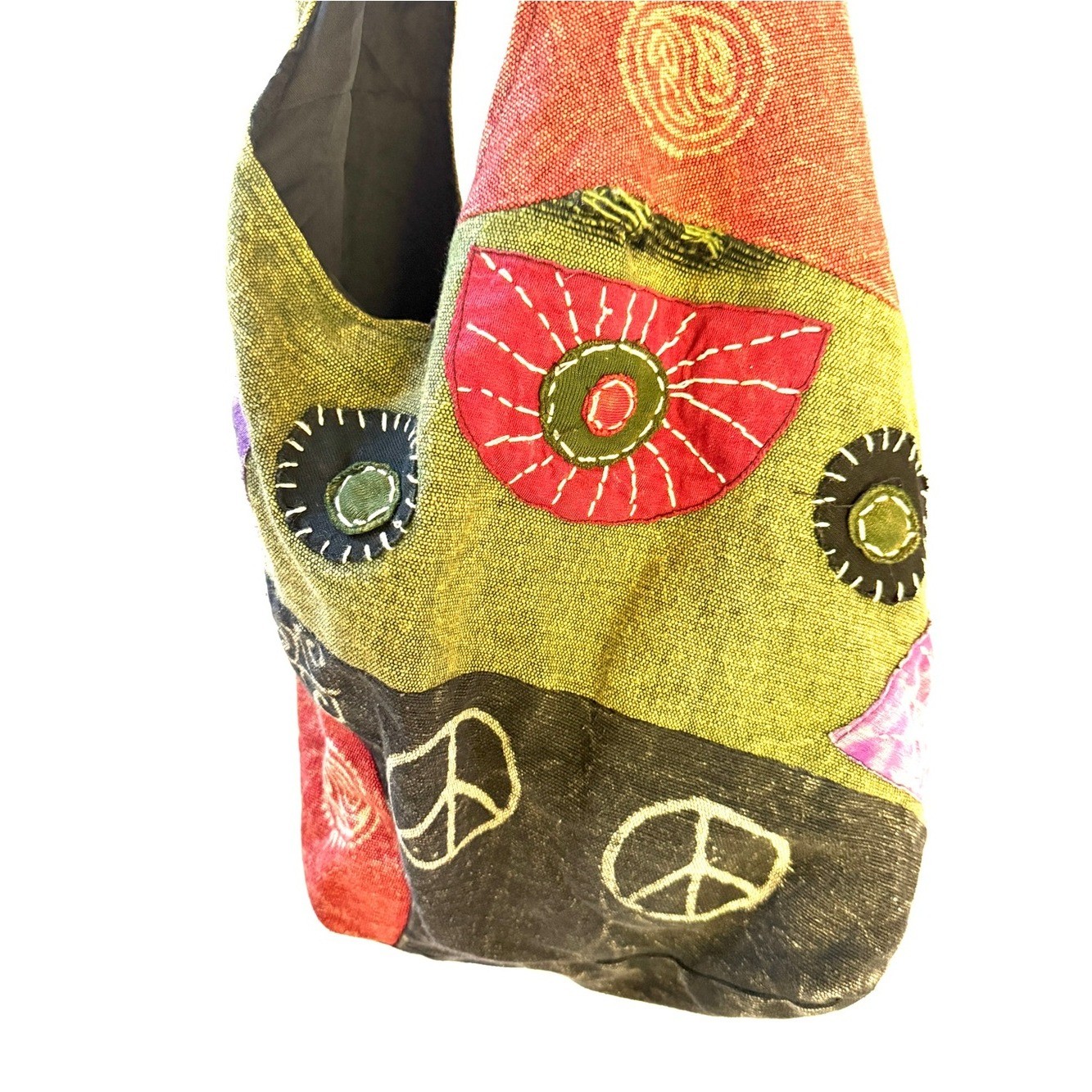 Vintage Threadheads Boho Patchwork Crossbody Sling Bag