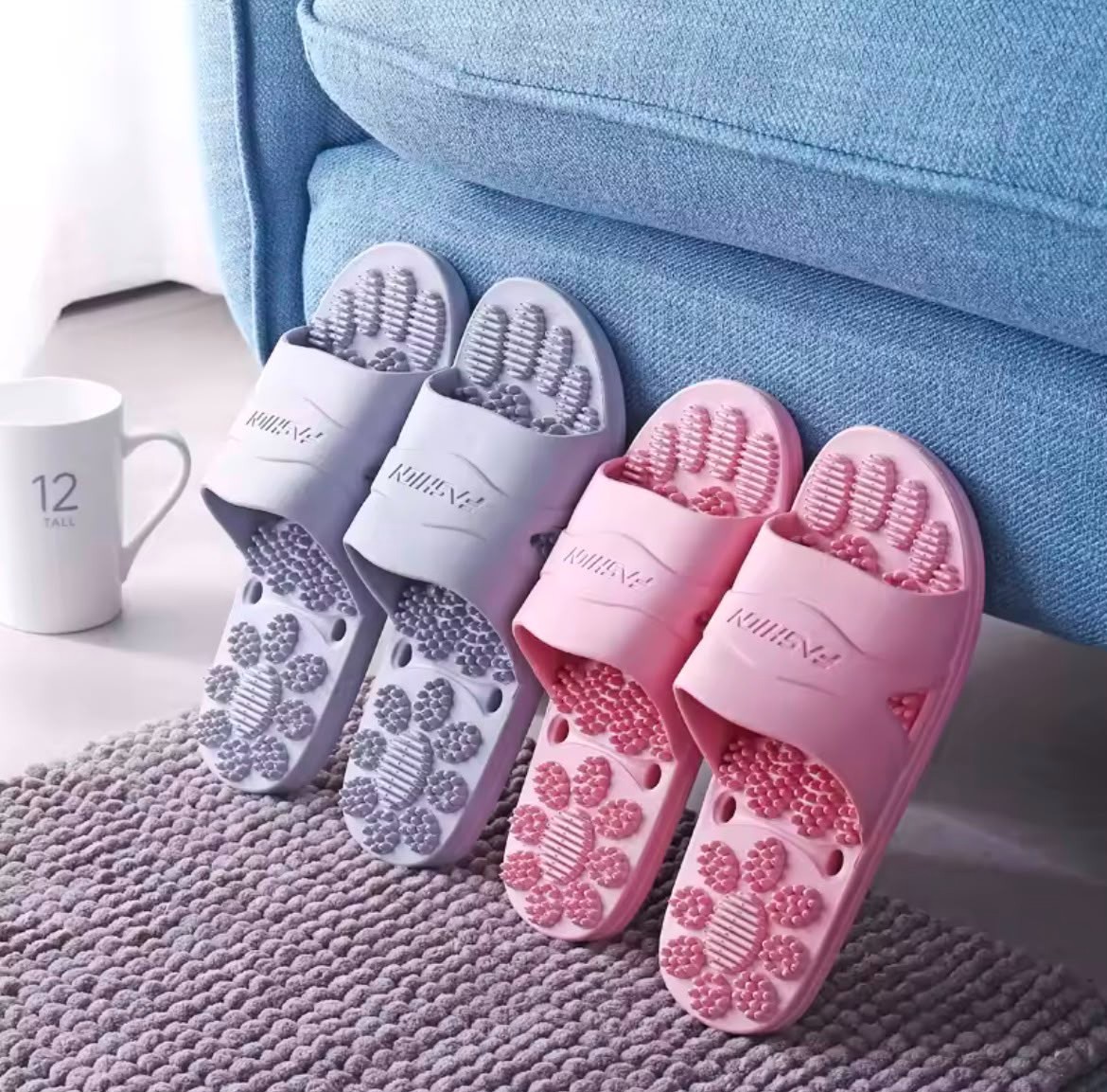Spa Slippers Indoor Home Non-Slip Quick Dry Massage Shower Shoes Best Quality
