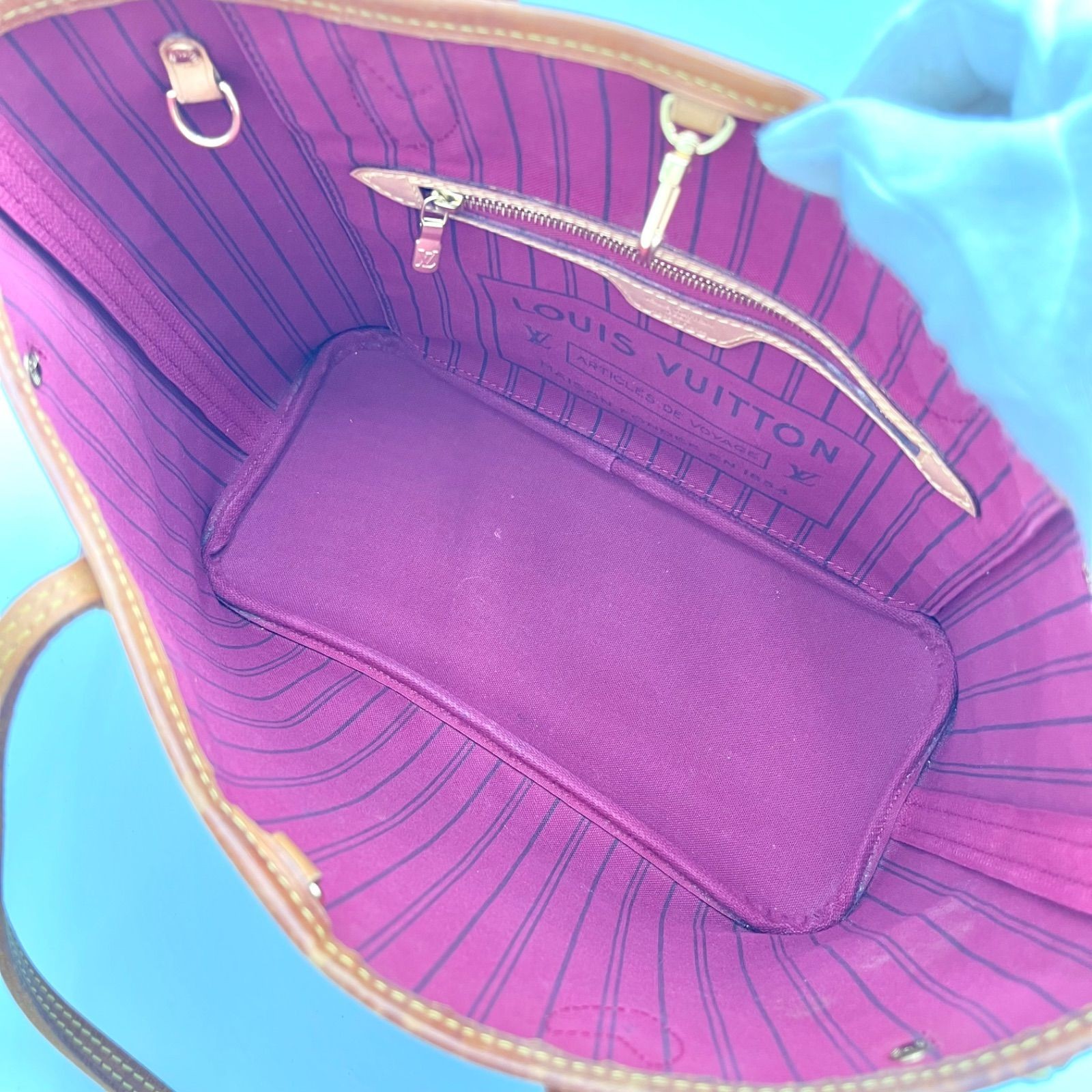 Auth LOUIS VUITTON Monogram Neverfull PM Tote Bag M40155 2Y9616