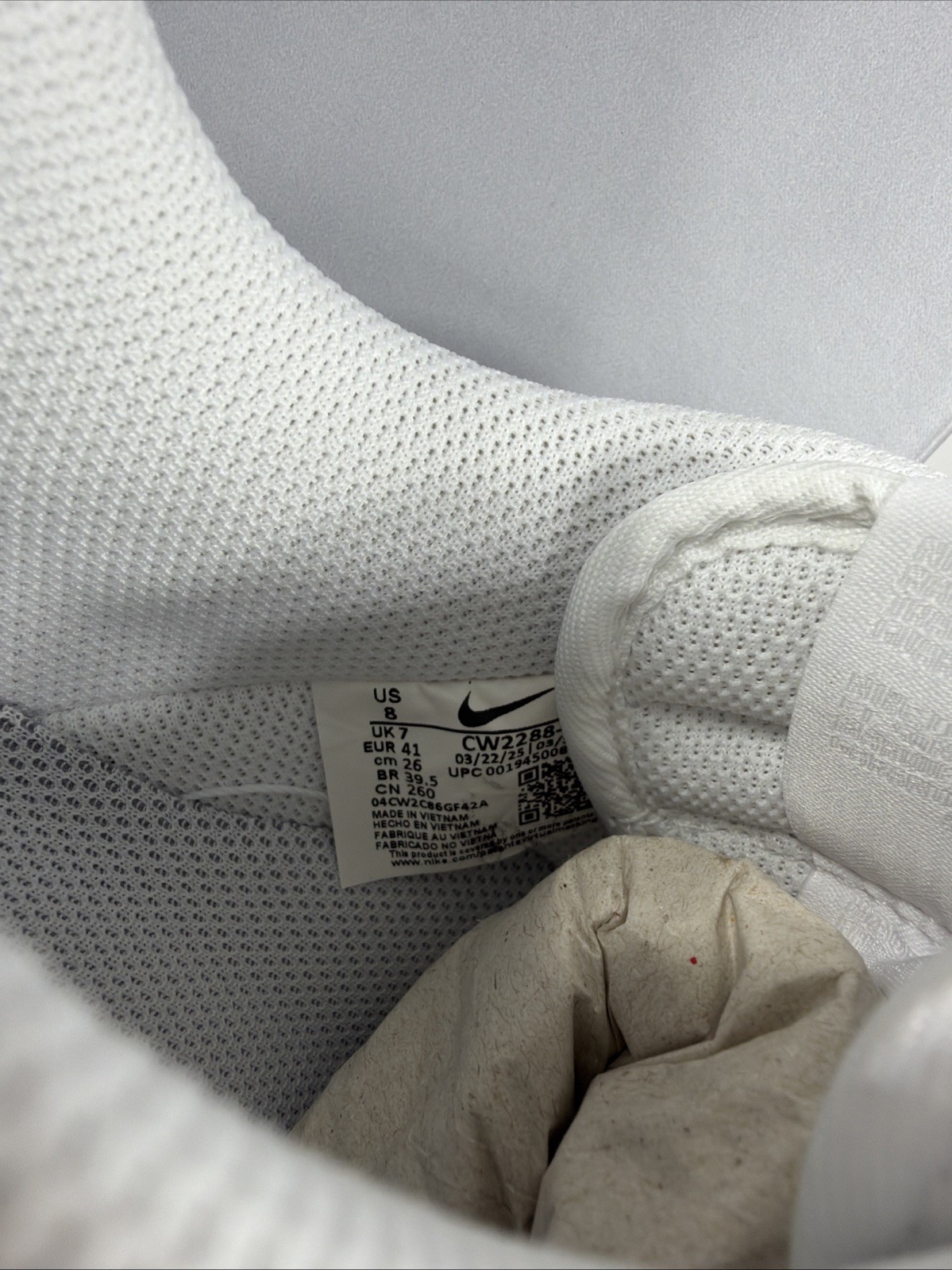 Nike Air Force 1 Low White Mens size 8 Brand New