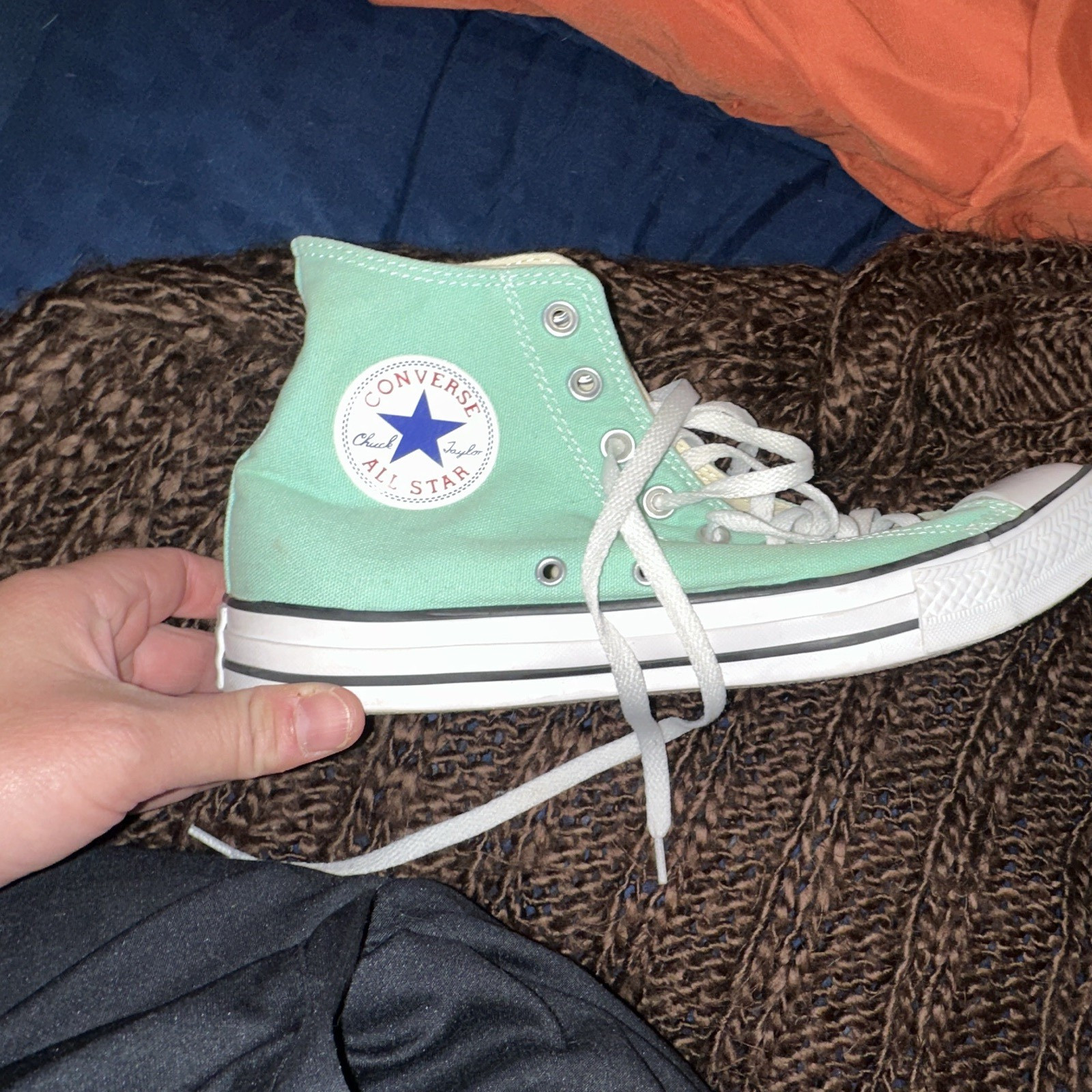 Converse Chuck Taylor All Star High Top Green Lace Up Sneaker Size 9 Men’s