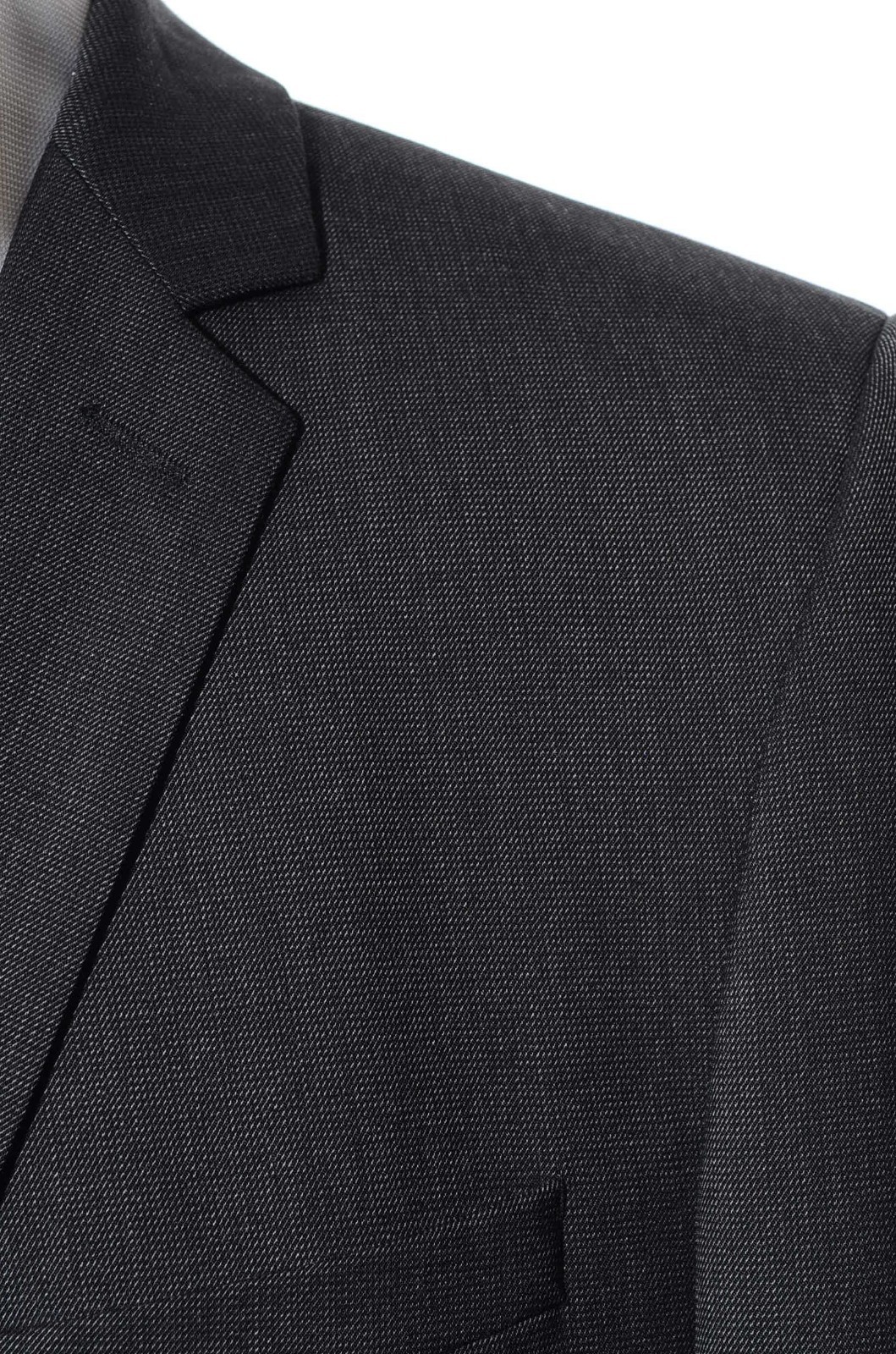 36 Strellson Gray Nailhead Worsted-Wool 2-Piece Suit 31×29.5 Trousers Jacket XS