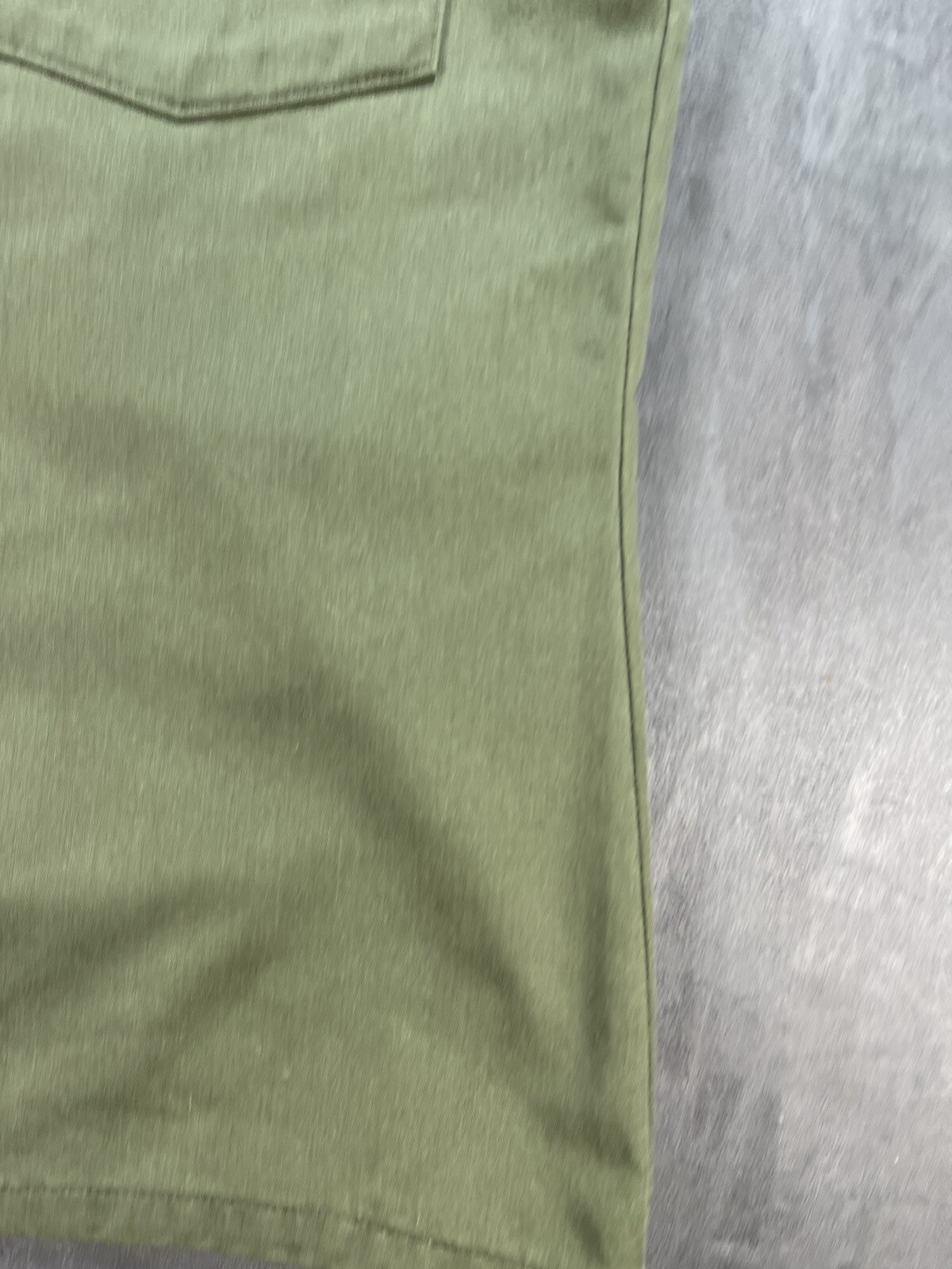 OD Green Button Up 15.5 x 31 US ARMY Vietnam Era 8405-00-015-0005 Shirt No Patch