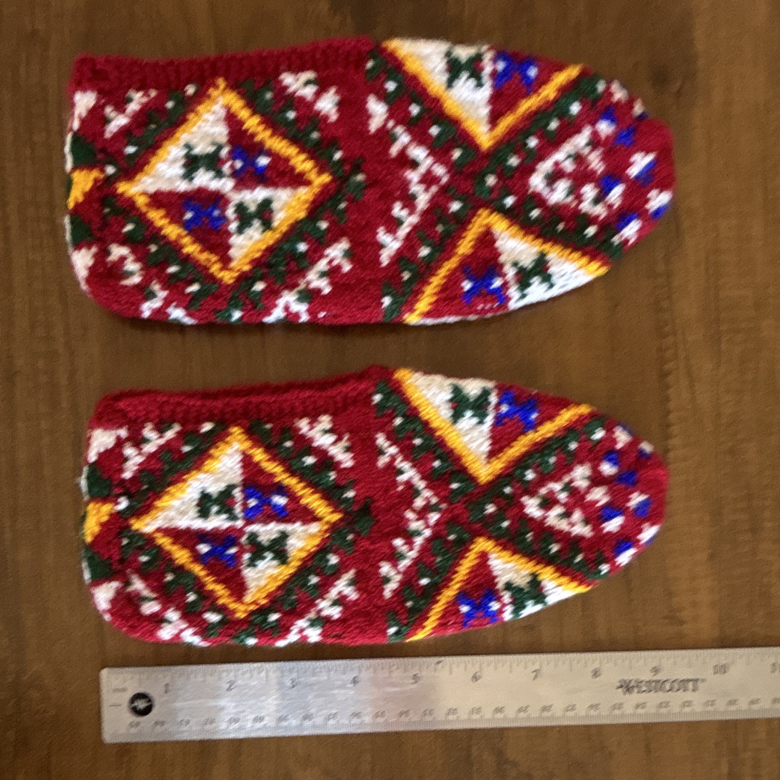 Handmade Knit Wool Patik Slippers Traditional Ethnic Turkish Socks Stretchable