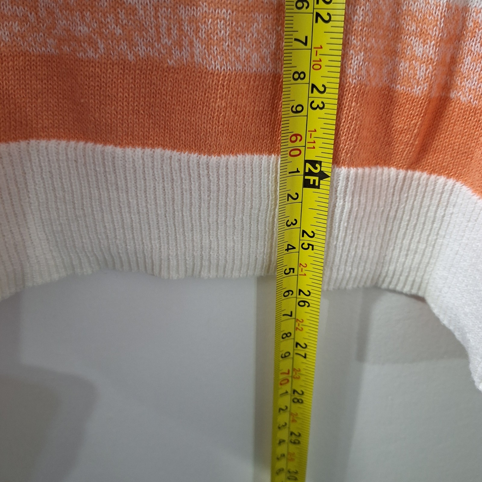 NEW Cabi Swish Pullover Sweater XL Boxy Beachy Creamsicle Striped Resort Linen B