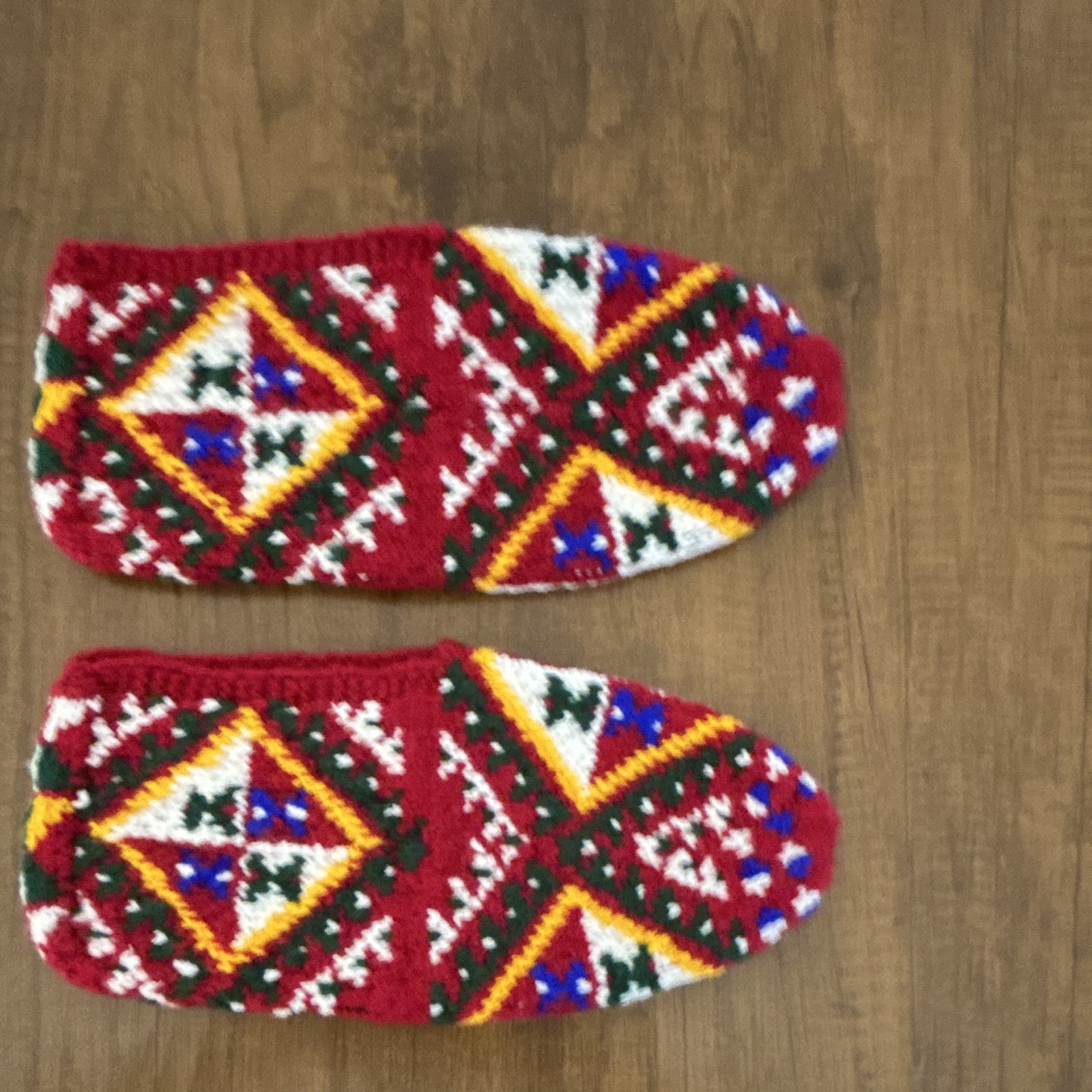 Handmade Knit Wool Patik Slippers Traditional Ethnic Turkish Socks Stretchable