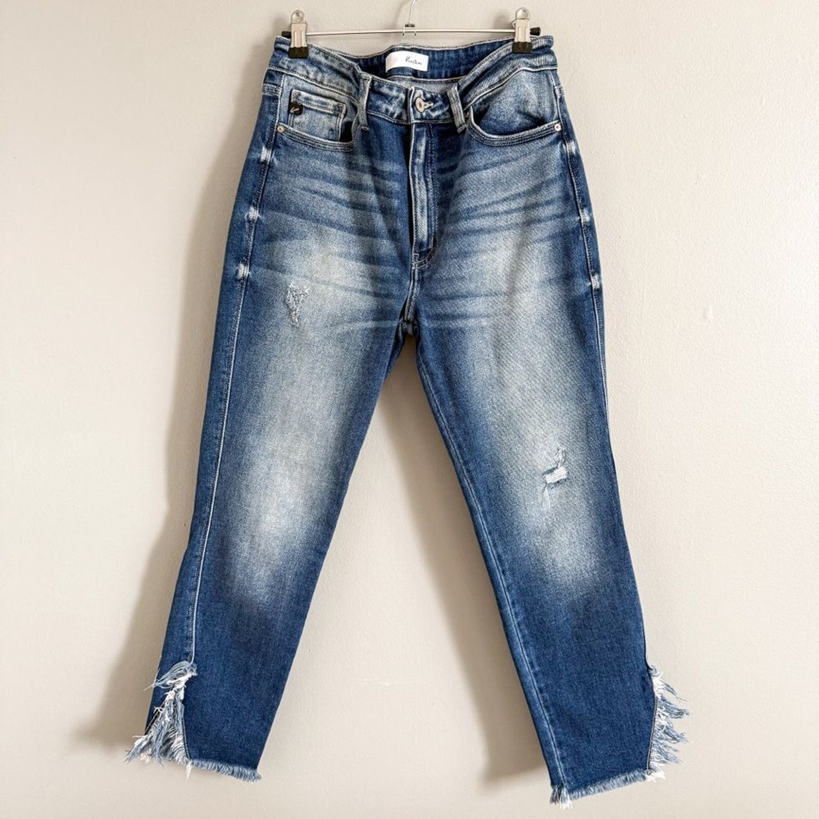 Kancan Medium Blue Distressed Soft Stretch Denim Size 11/29