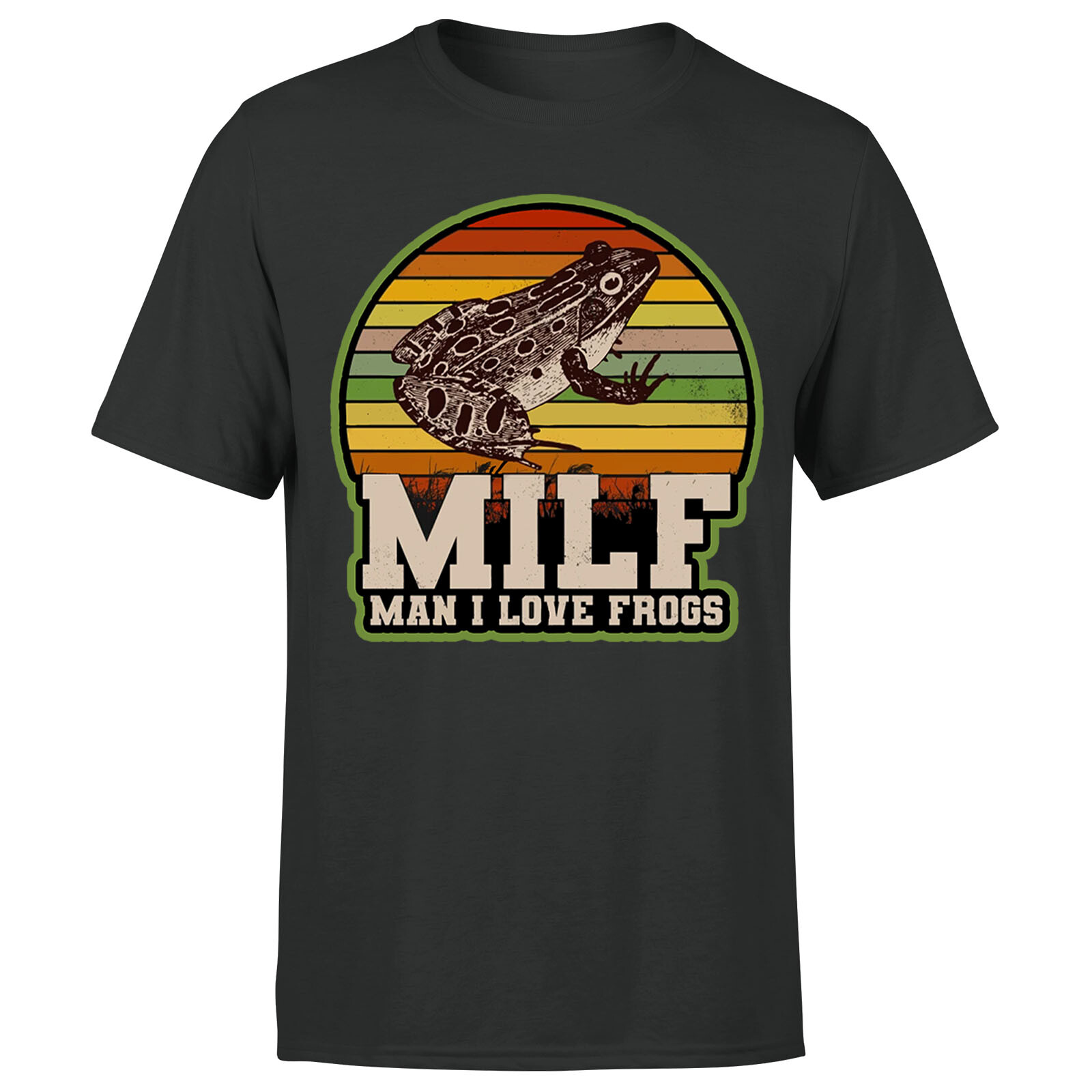 Amphibian Vintage Milf Man I Love Frogs Mens TShirt#P1#OR#A