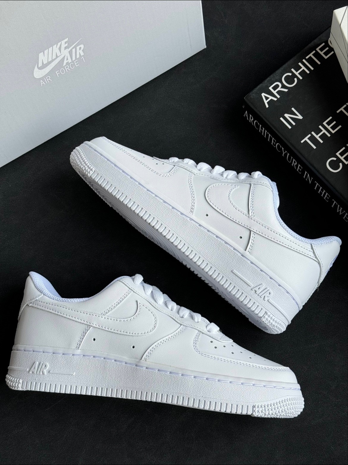 Men’s Nike Air Force 1 ’07 Low Triple Black/White Classic Sneakers US Men’s Size