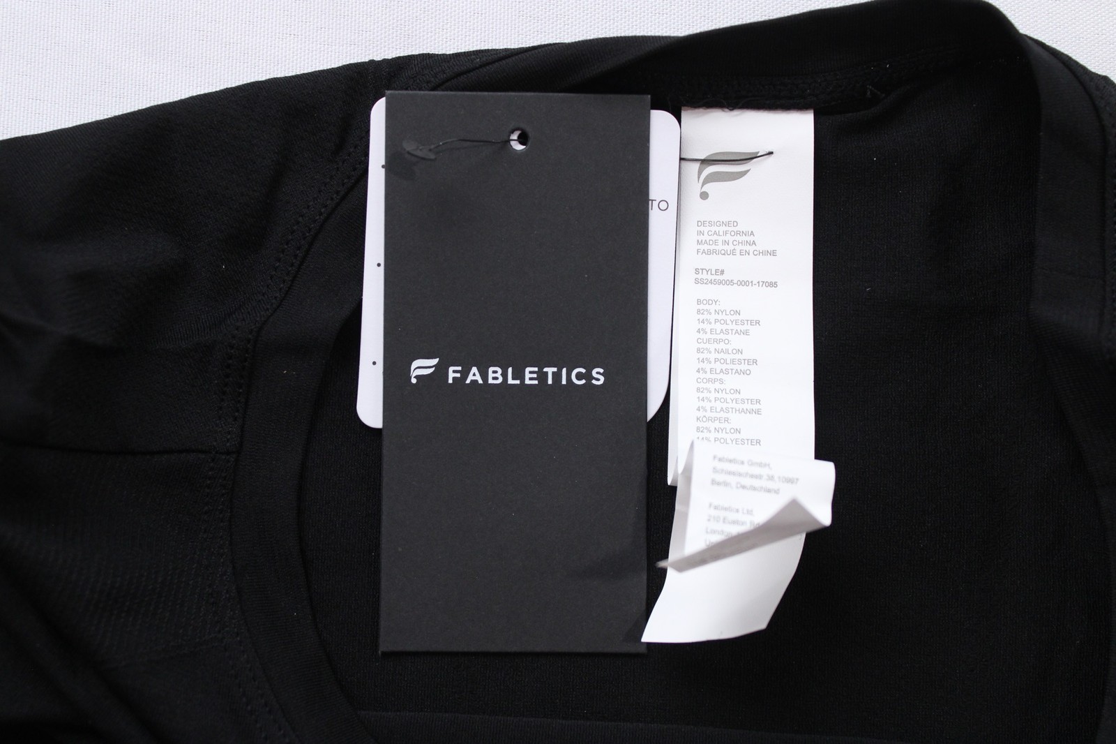 Fabletics Women’s Lightweight Feather Tech+ Short-Sleeve Top DH3 Black 3XL NWT