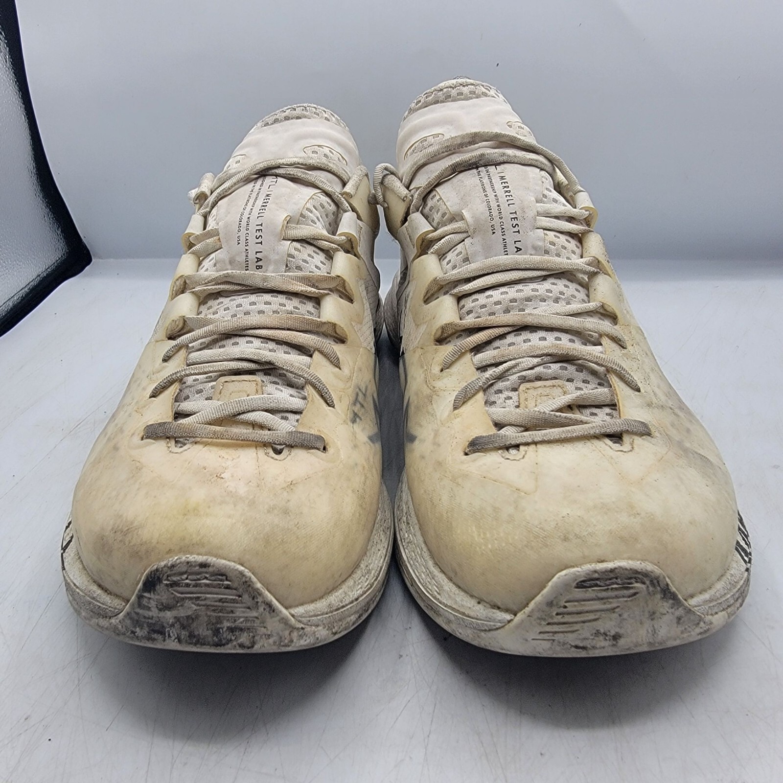 Merrell MTL MQM Mens 11 White Shoes Running Trail Hiking Sneakers Vibram J004223