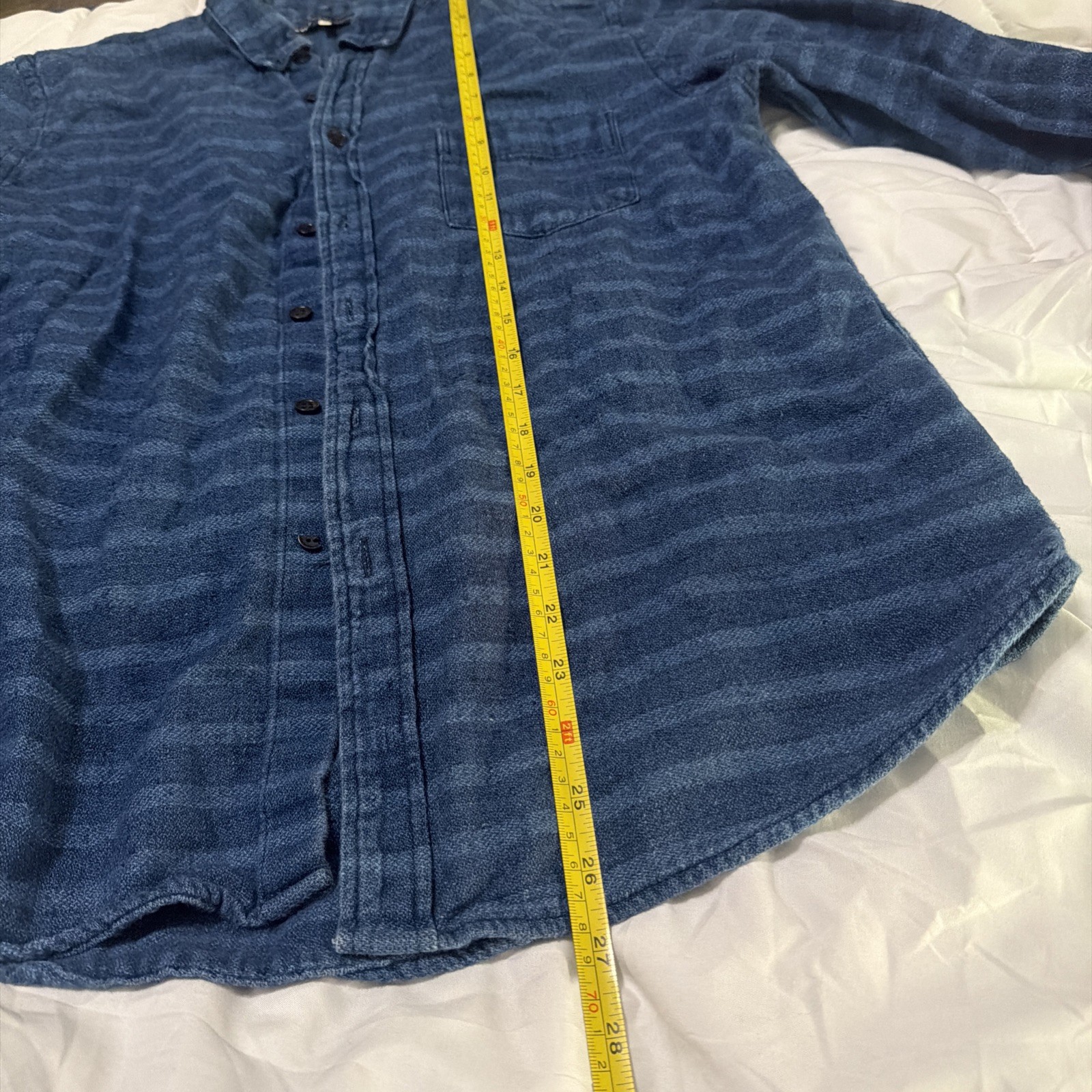 Levi’s Made Crafted Japanese Fabric ButtonDownShirt Mens Size3/L |**FLAWED** |O1