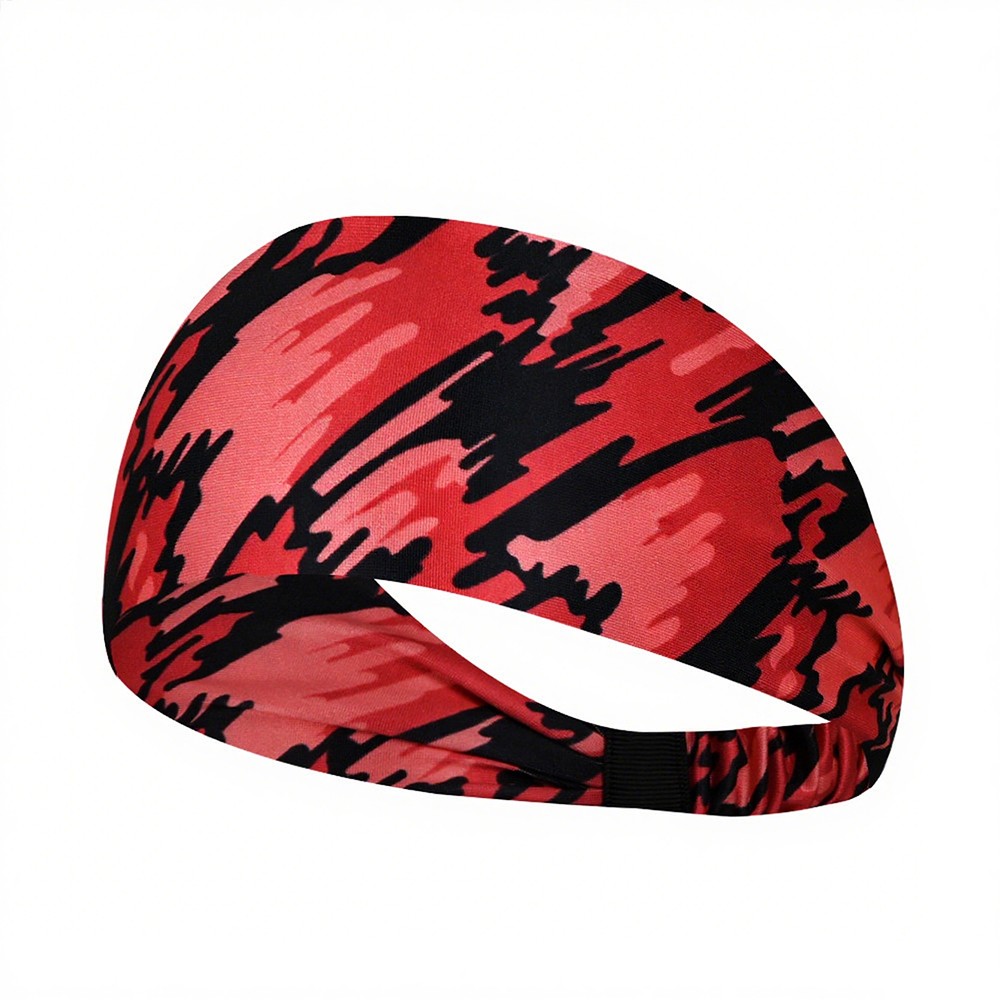 Sports Headband Moisture Wicking Sweat Band Elastic Wide Hair Band for Men Women