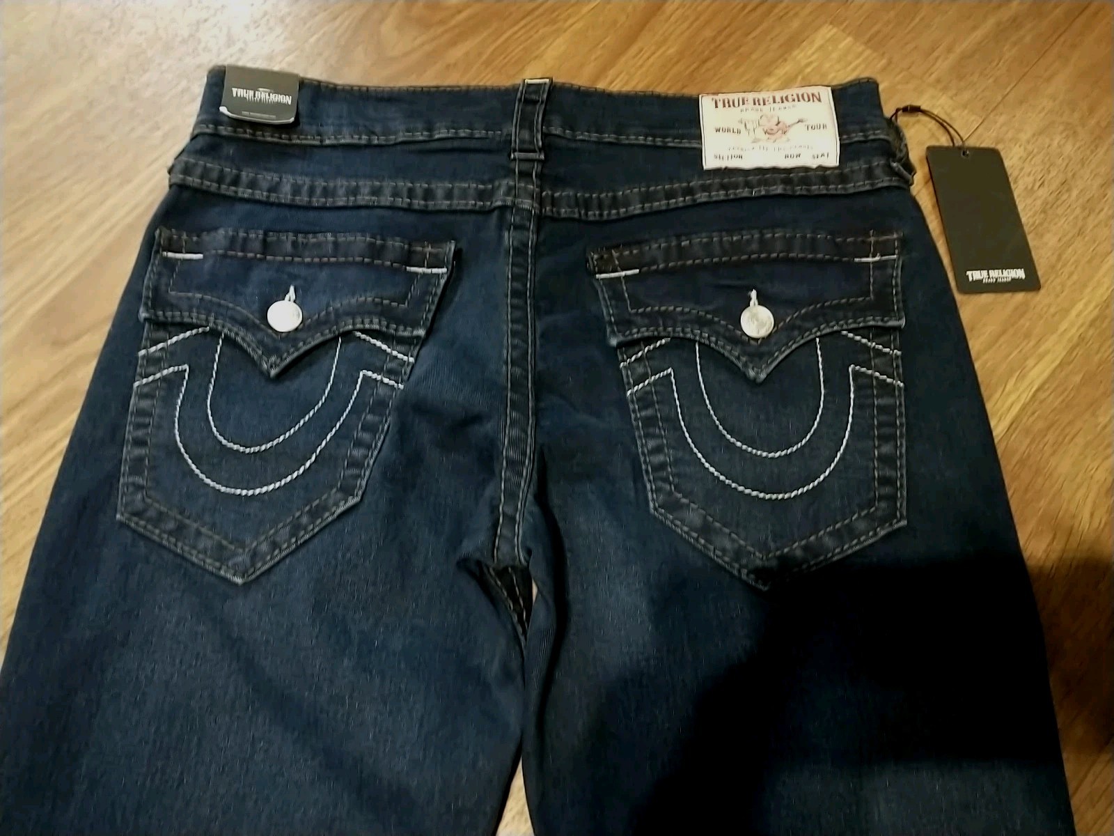 True Religion Ricky Relaxed Straight Flap Men’s Jeans Size 34 x 34 Stretch Fit