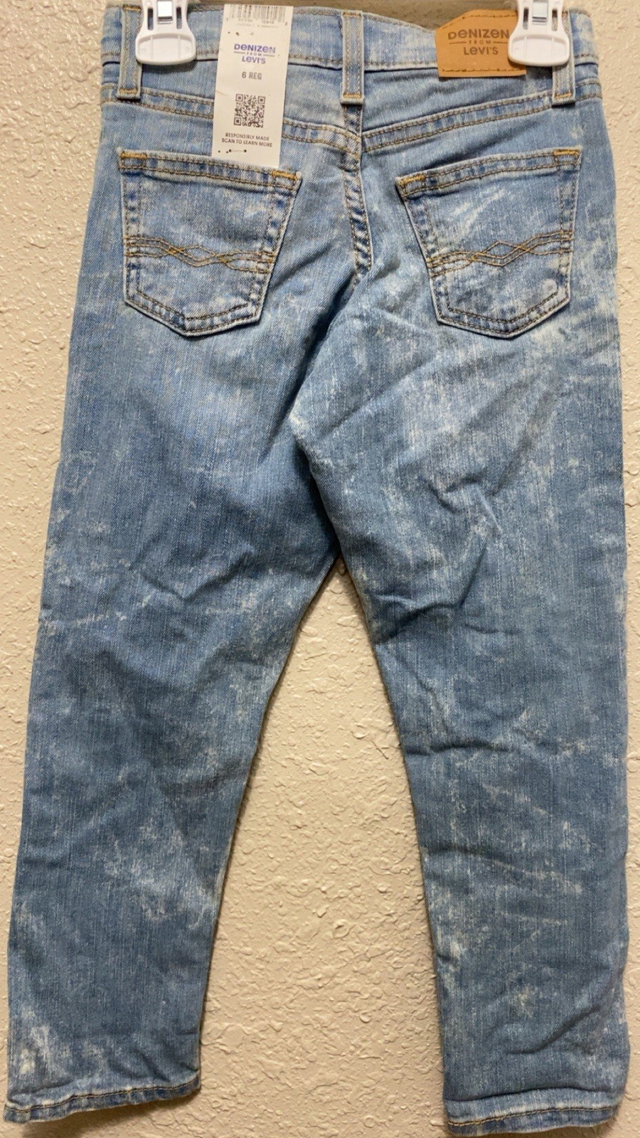 Denizen From Levi’s Boys’ Blue Taper Denim Jeans Super Flex Adjustable Waist