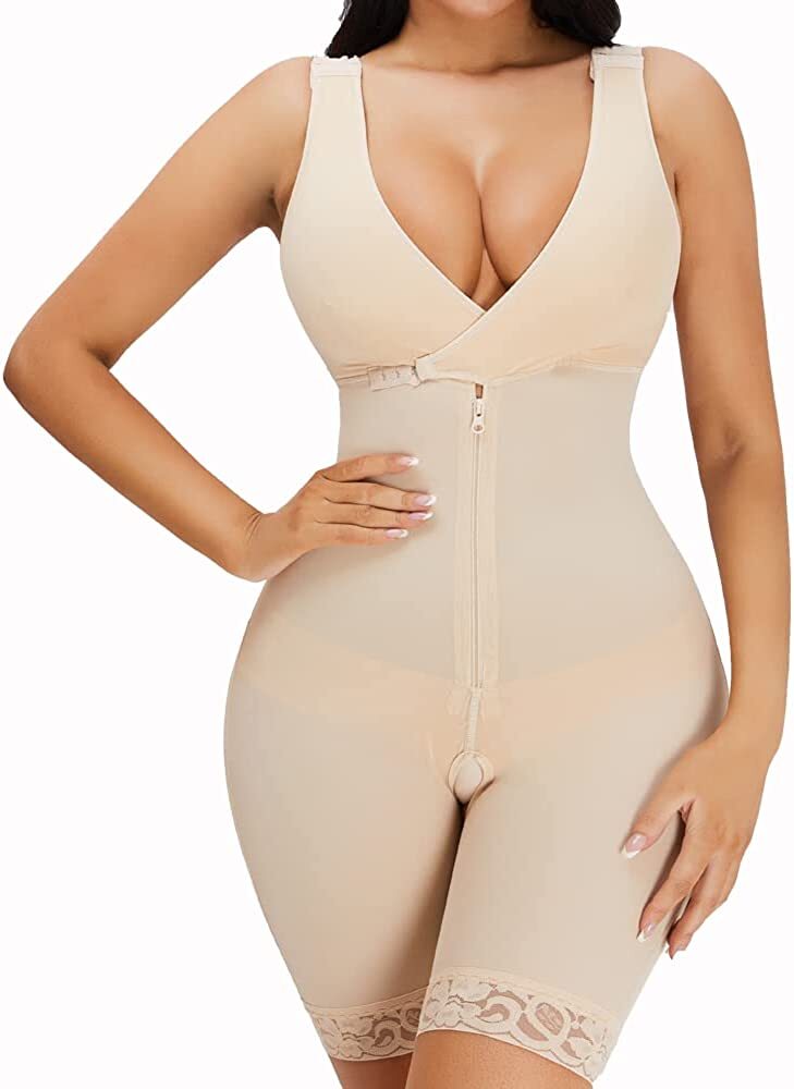 Women Tummy Control Fajas Colombianas Post Surgery Compression Garment Bodysuit