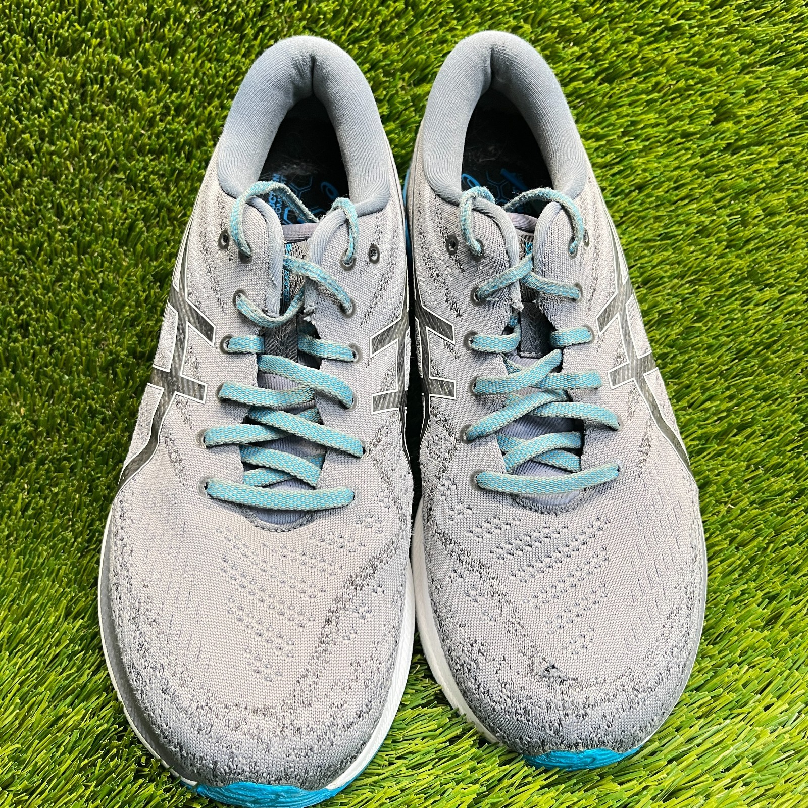 Asics Gel-Kayano 29 Mens Size 10.5 Gray Blue Athletic Running Shoes Sneakers