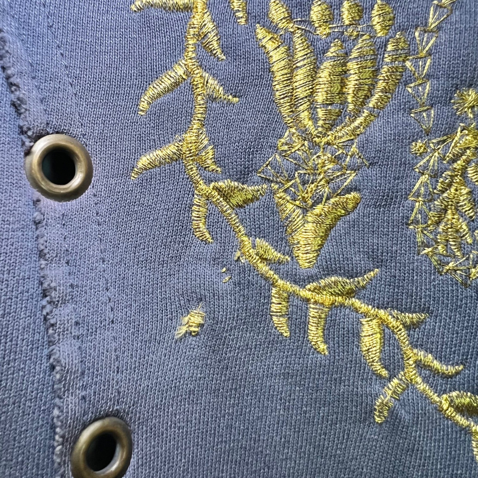 RARE Vintage Diesel Women’s Grey Embroidered Longline Military-style Jacket XS