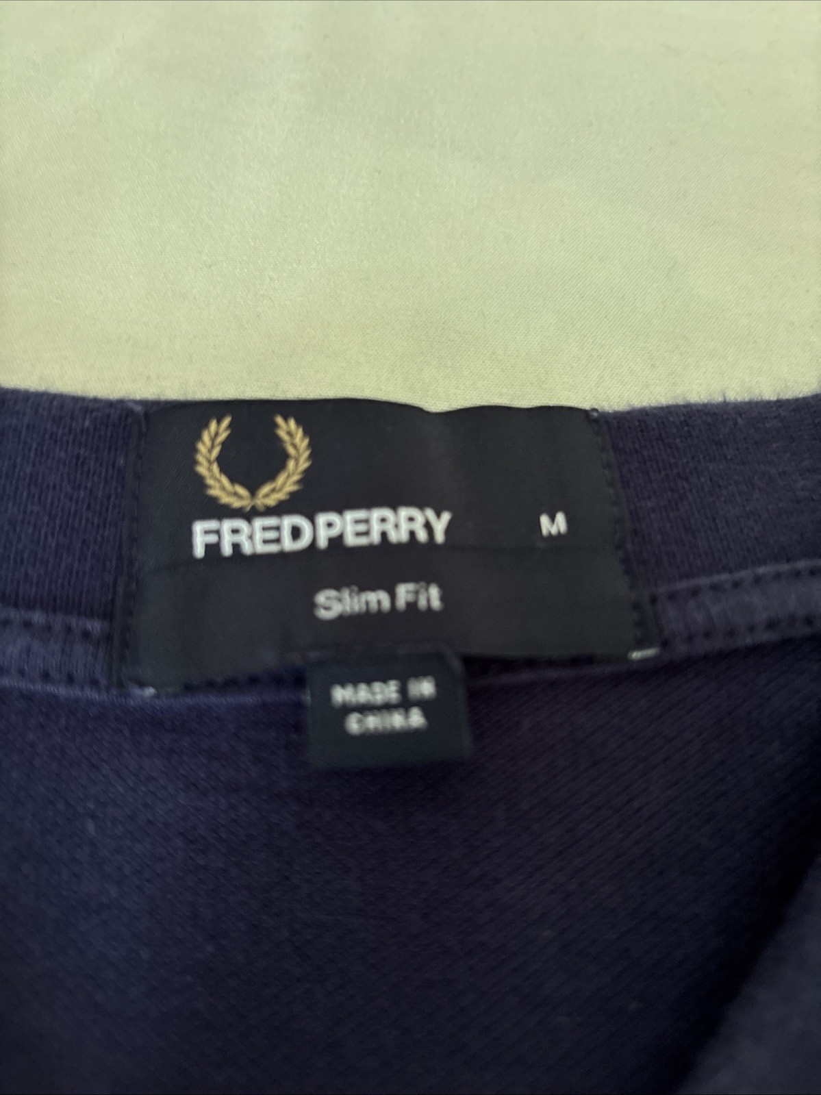 Fred Perry Polo Shirt, Half Zipper, M Slim Fit